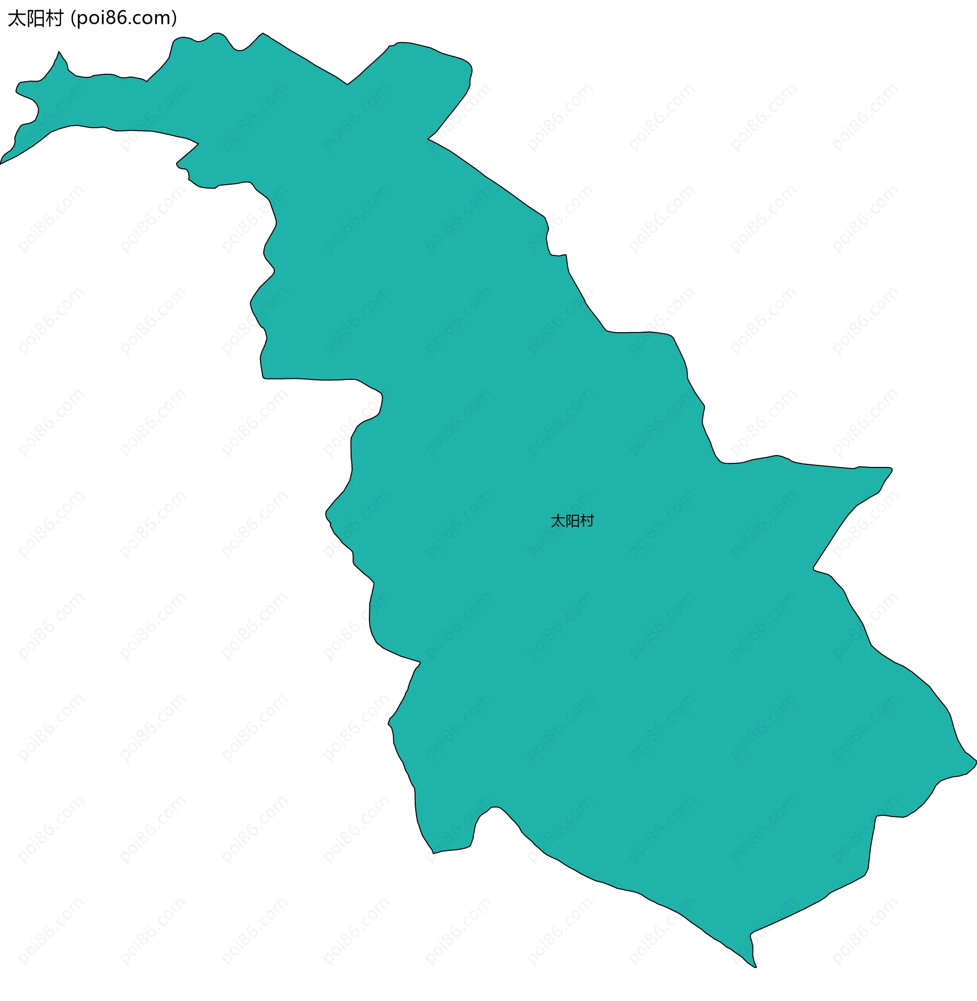 太阳村边界地图