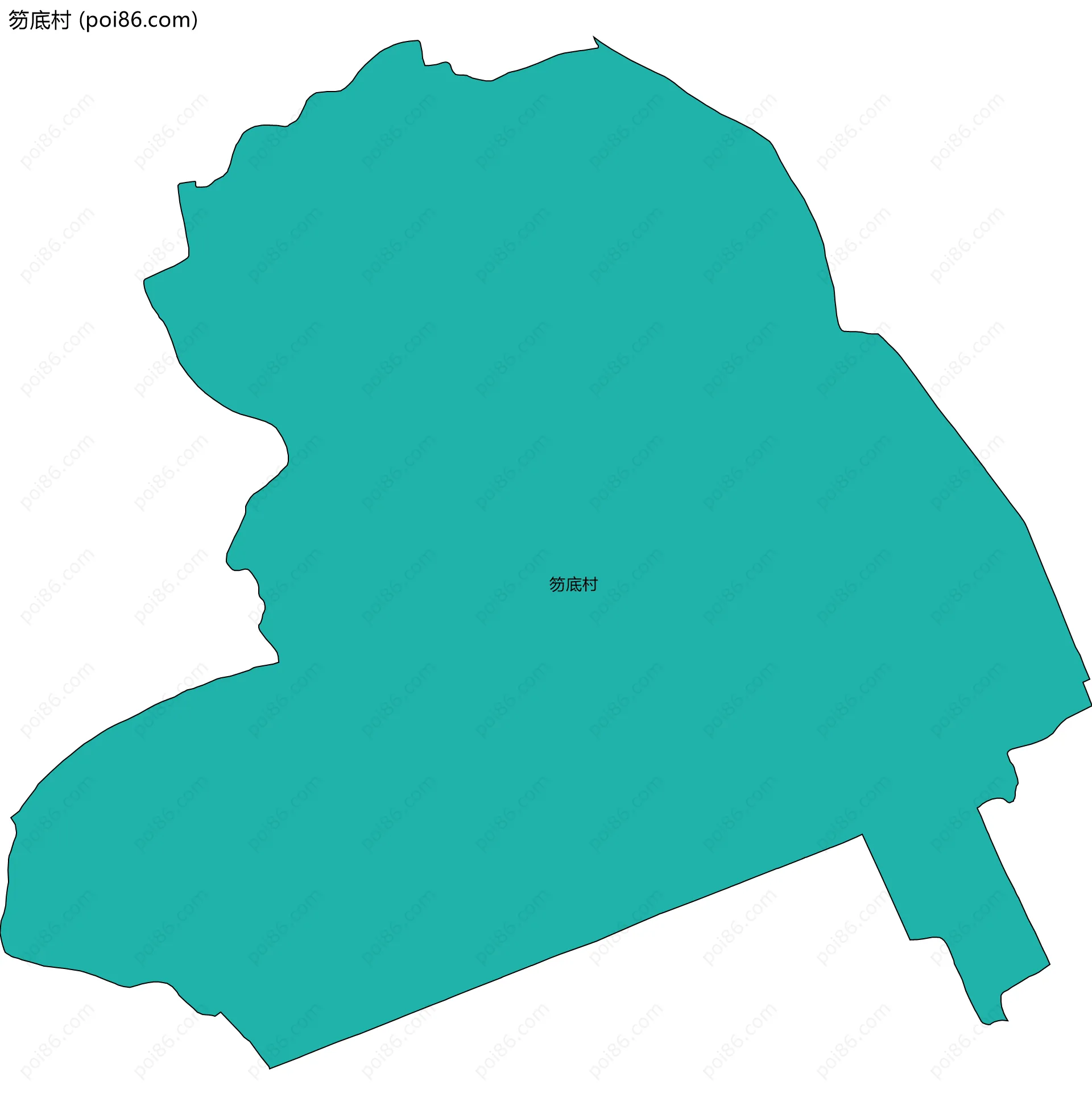 笏底村边界地图