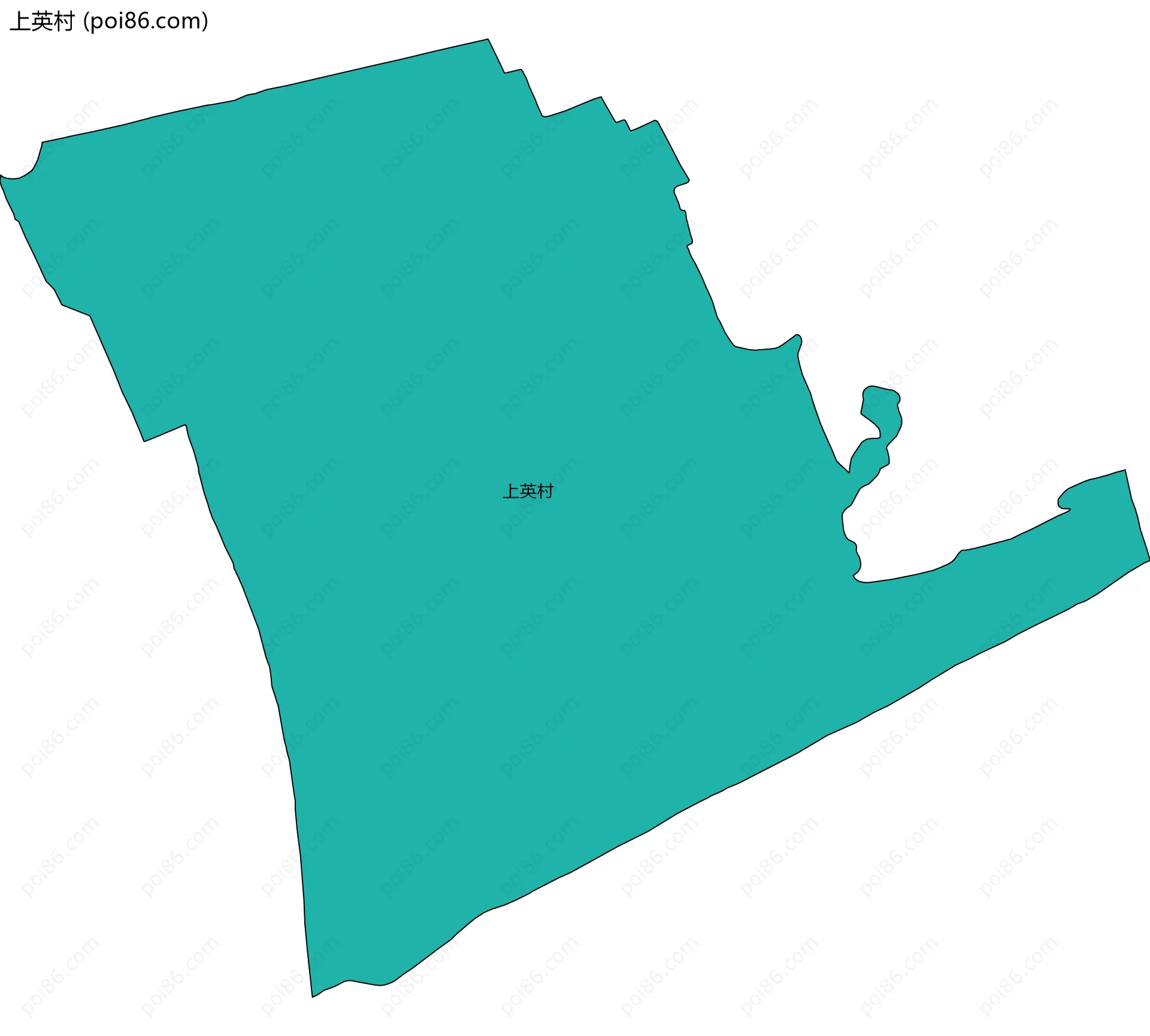 上英村边界地图