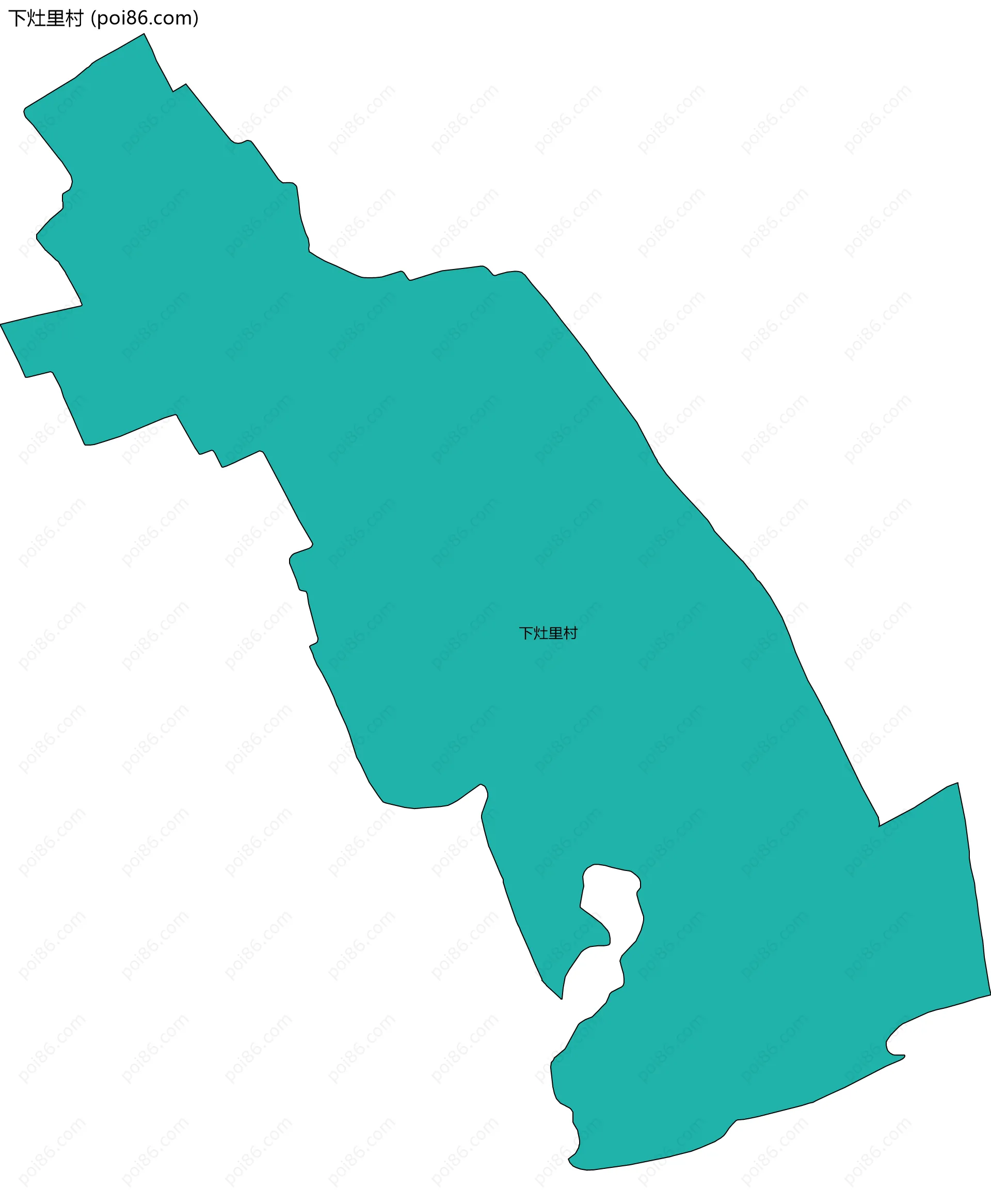 下灶里村边界地图