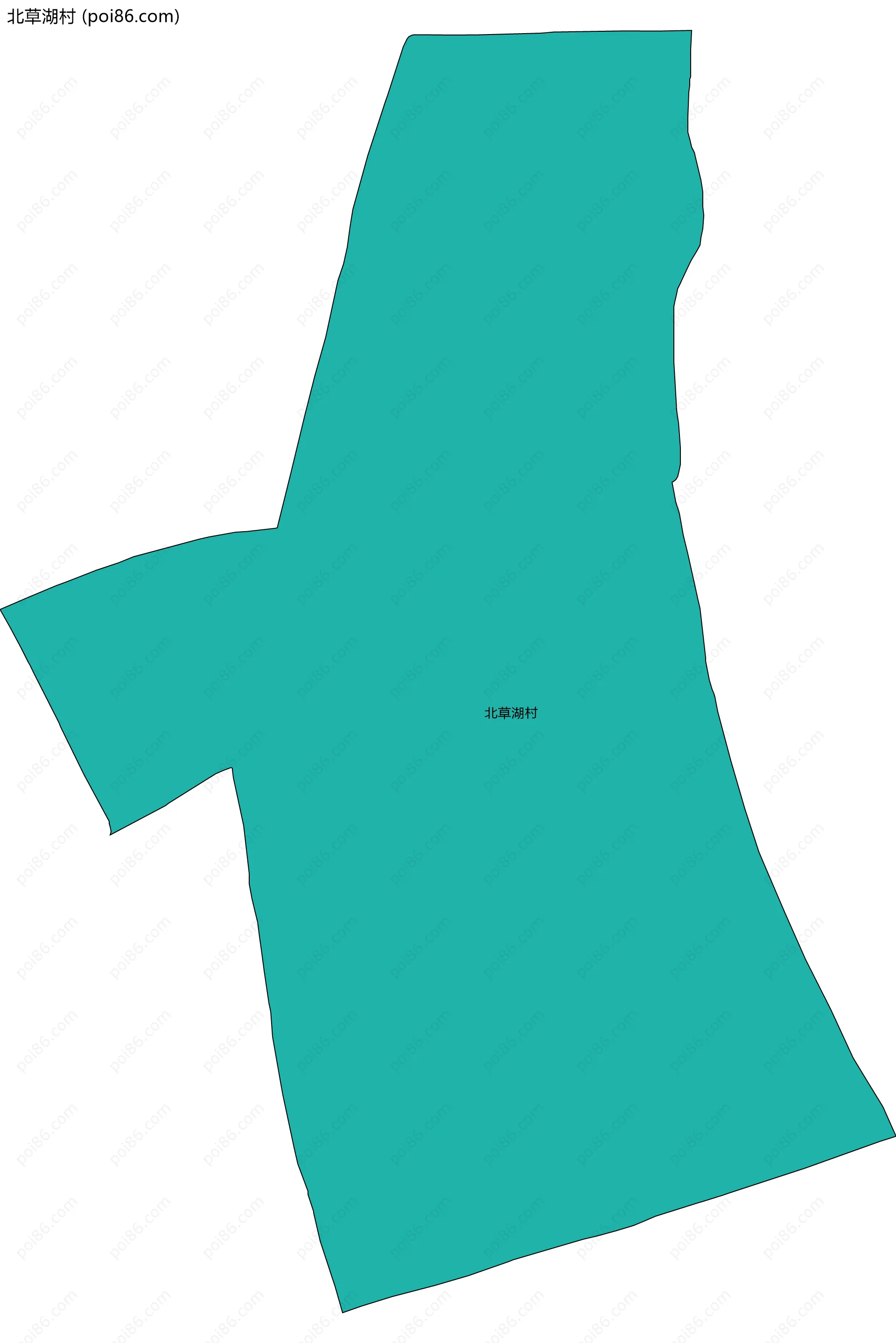 北草湖村边界地图
