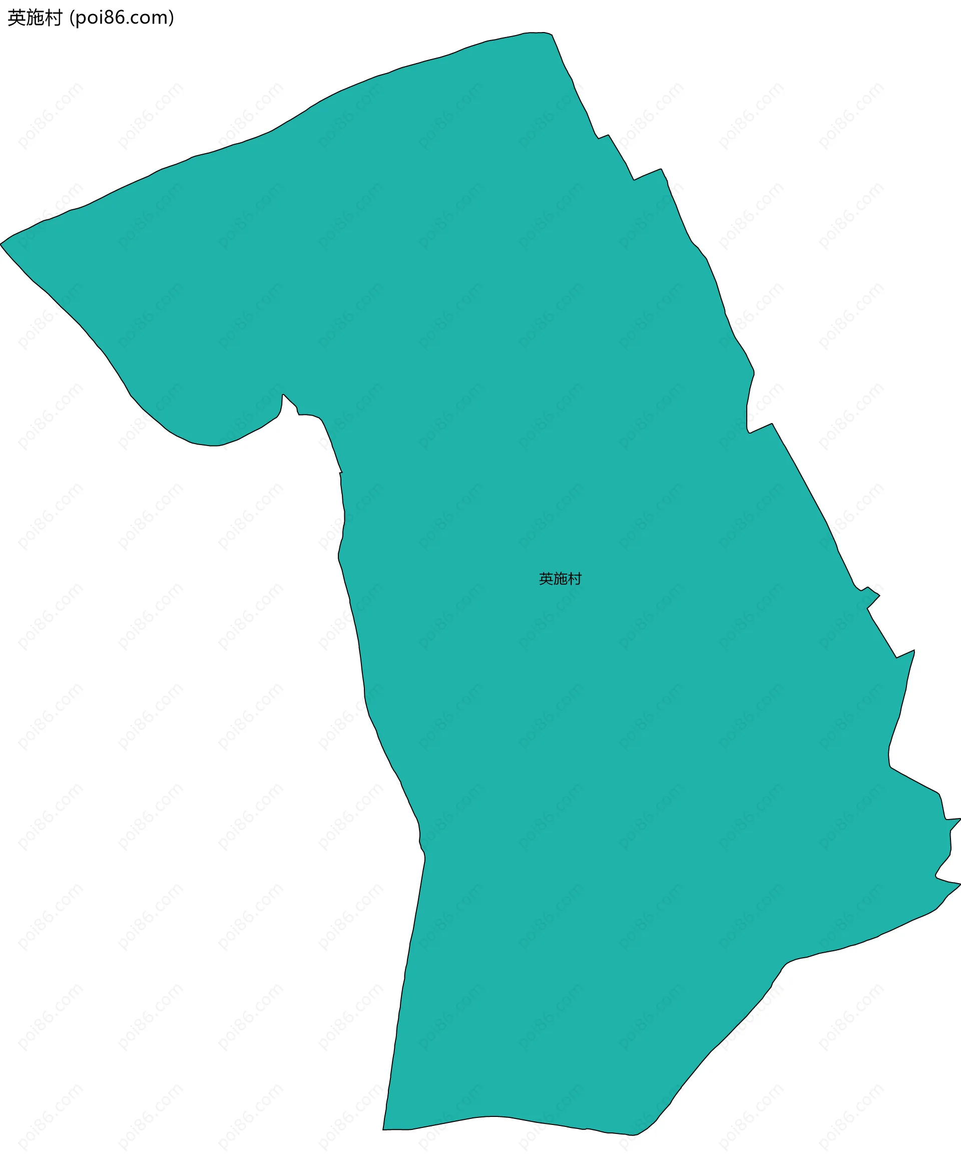 英施村边界地图