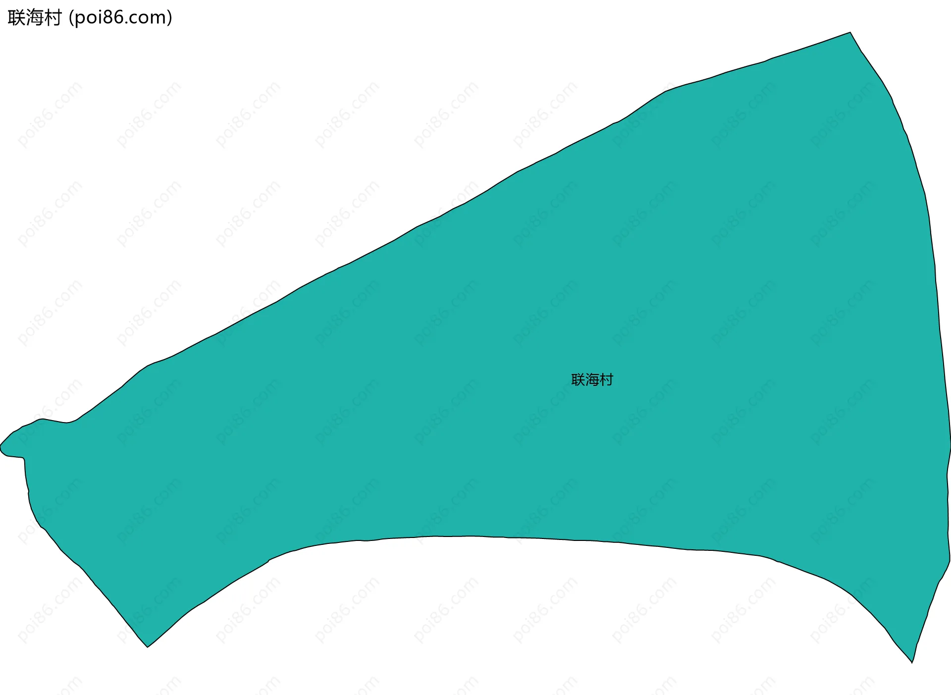 联海村边界地图