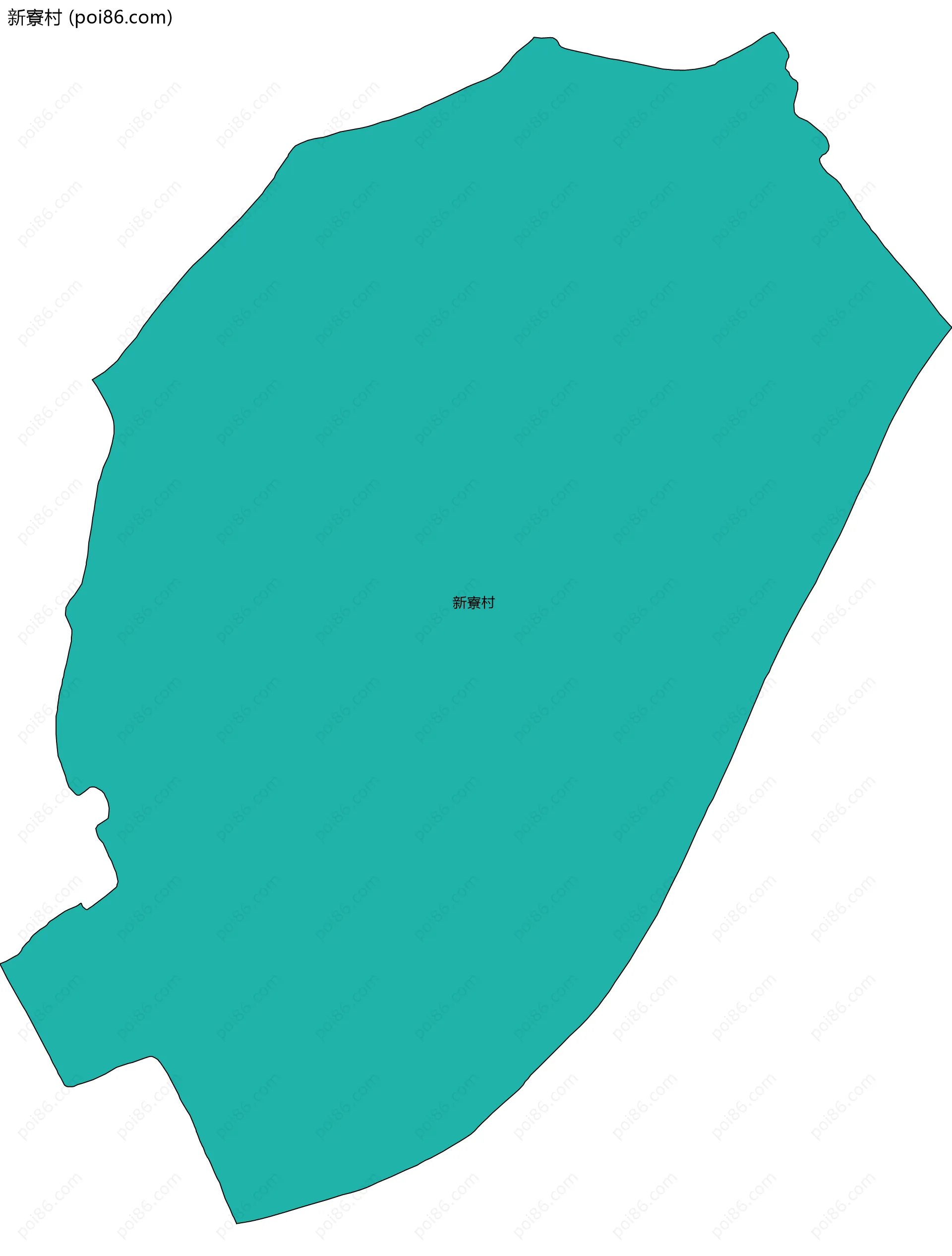 新寮村边界地图