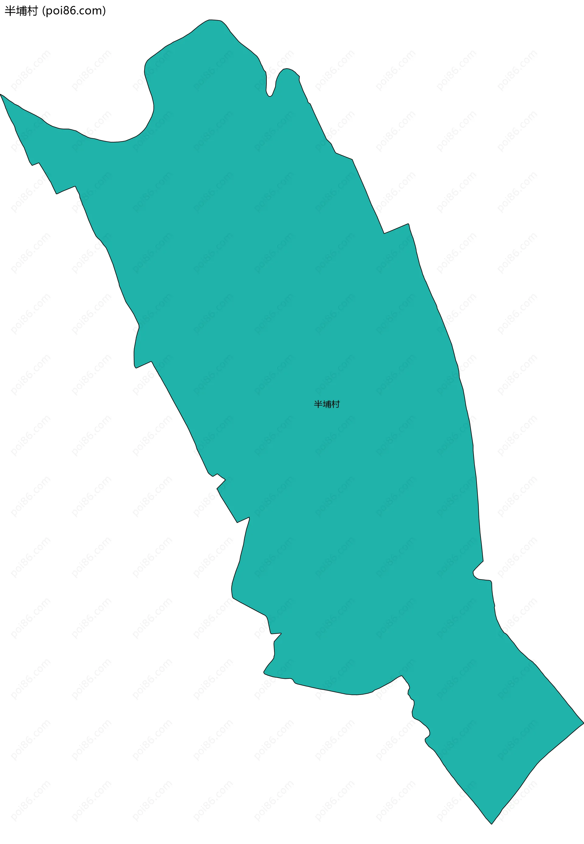 半埔村边界地图