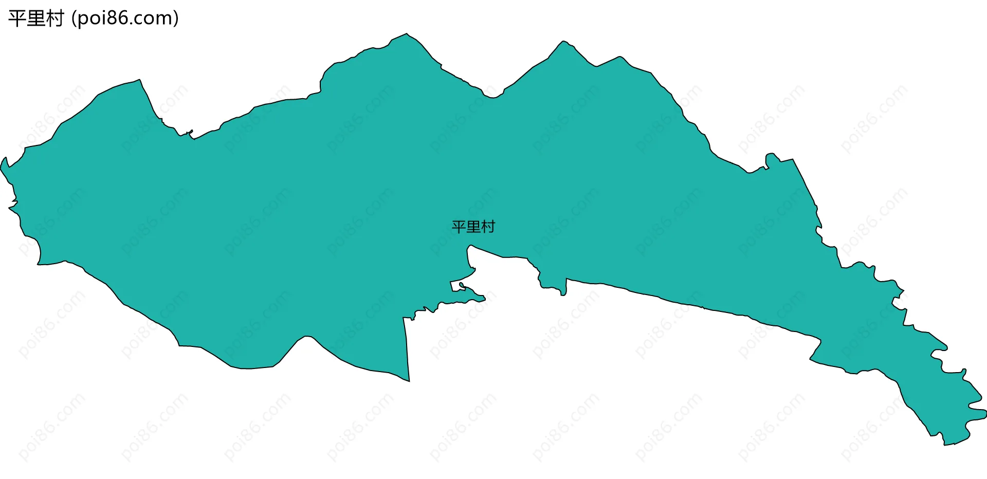 平里村边界地图