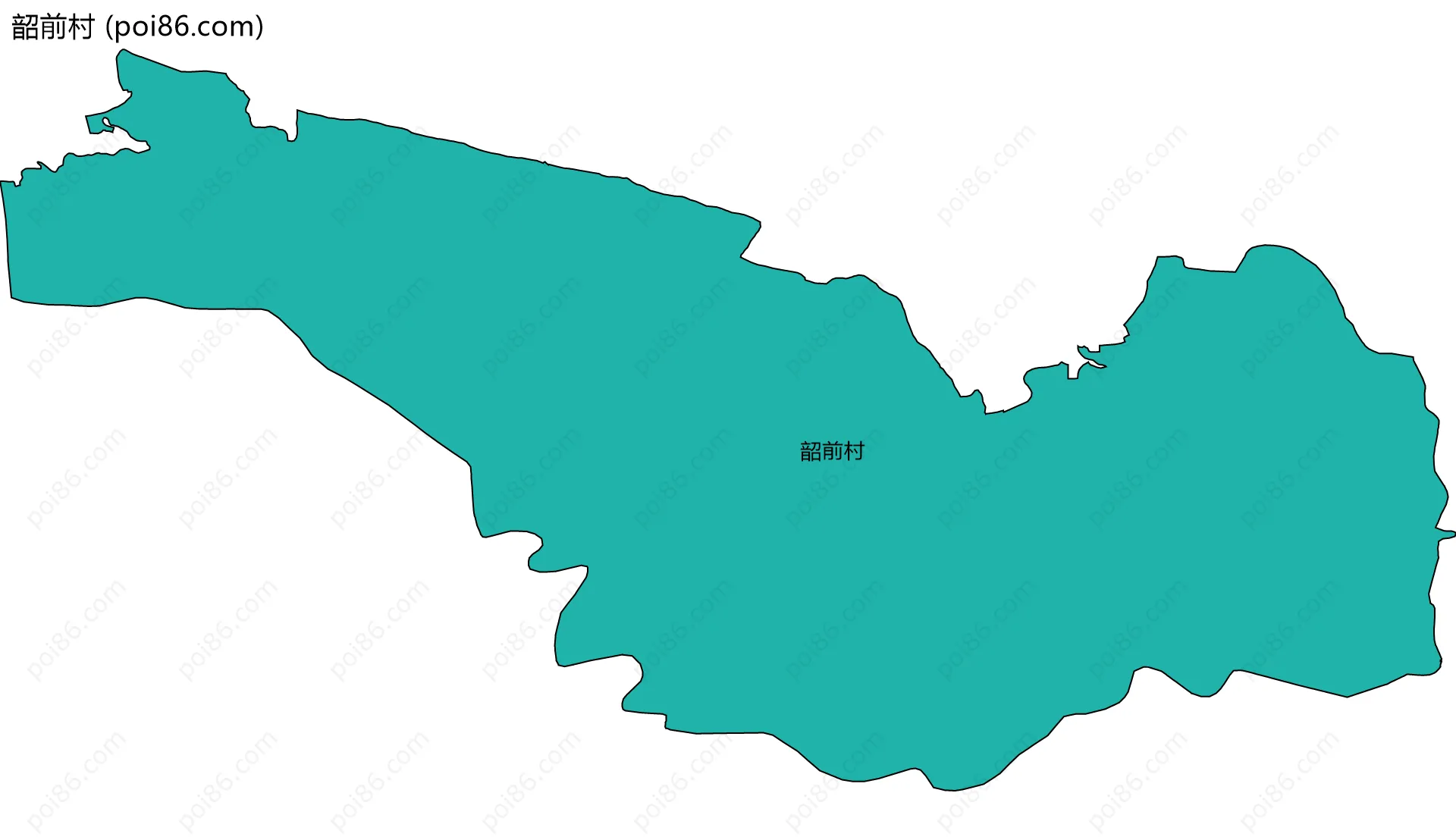 韶前村边界地图