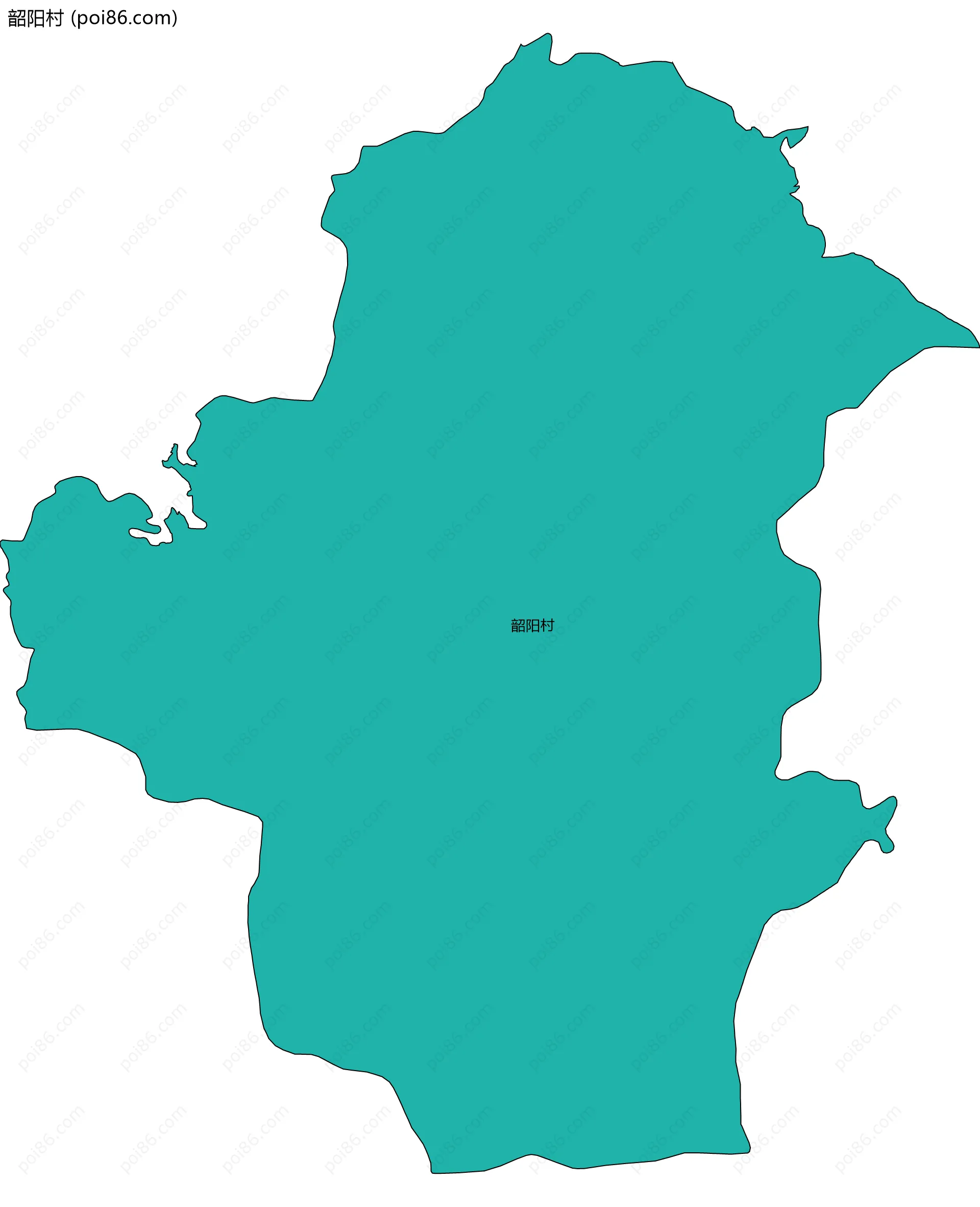 韶阳村边界地图