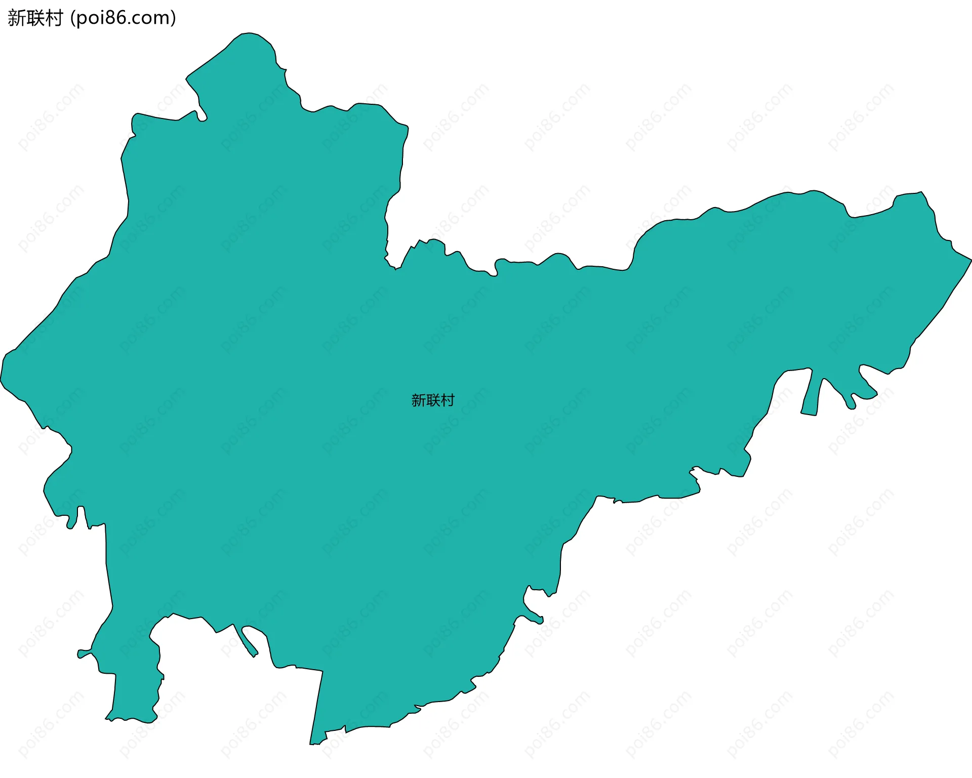 新联村边界地图