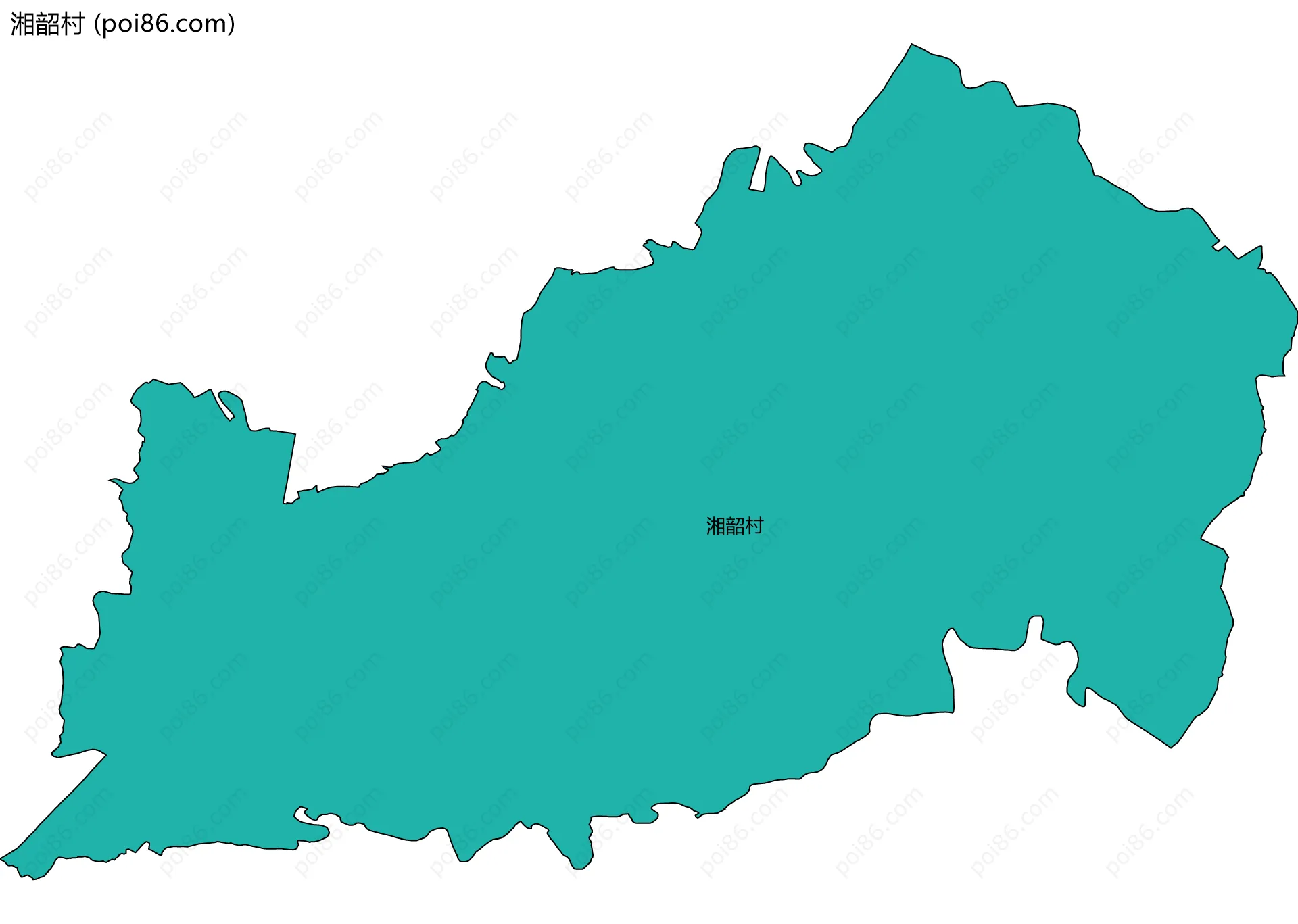 湘韶村边界地图
