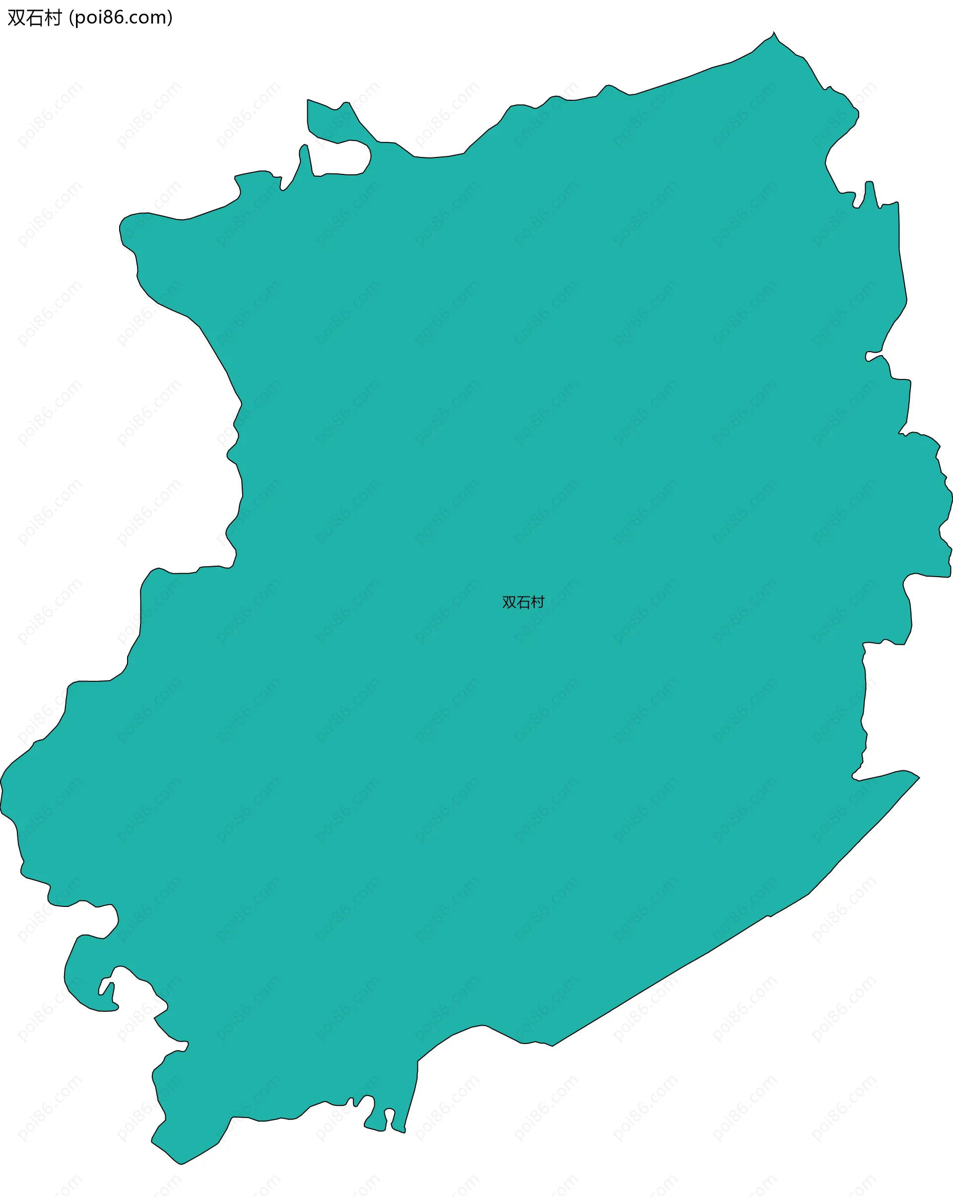 双石村边界地图