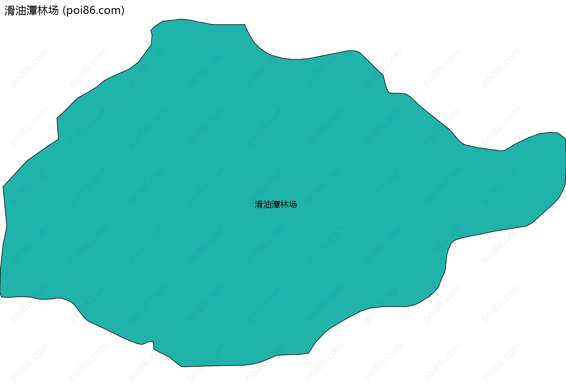 滑油潭林场边界地图