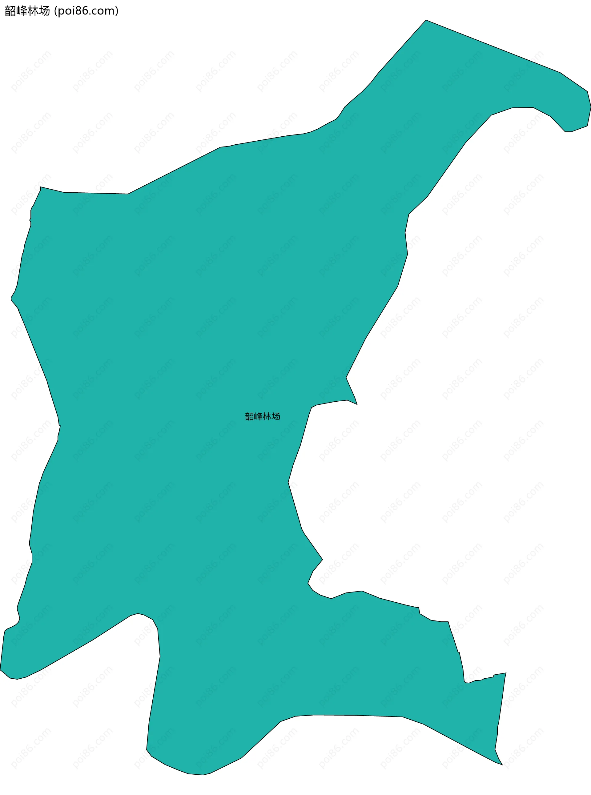 韶峰林场边界地图