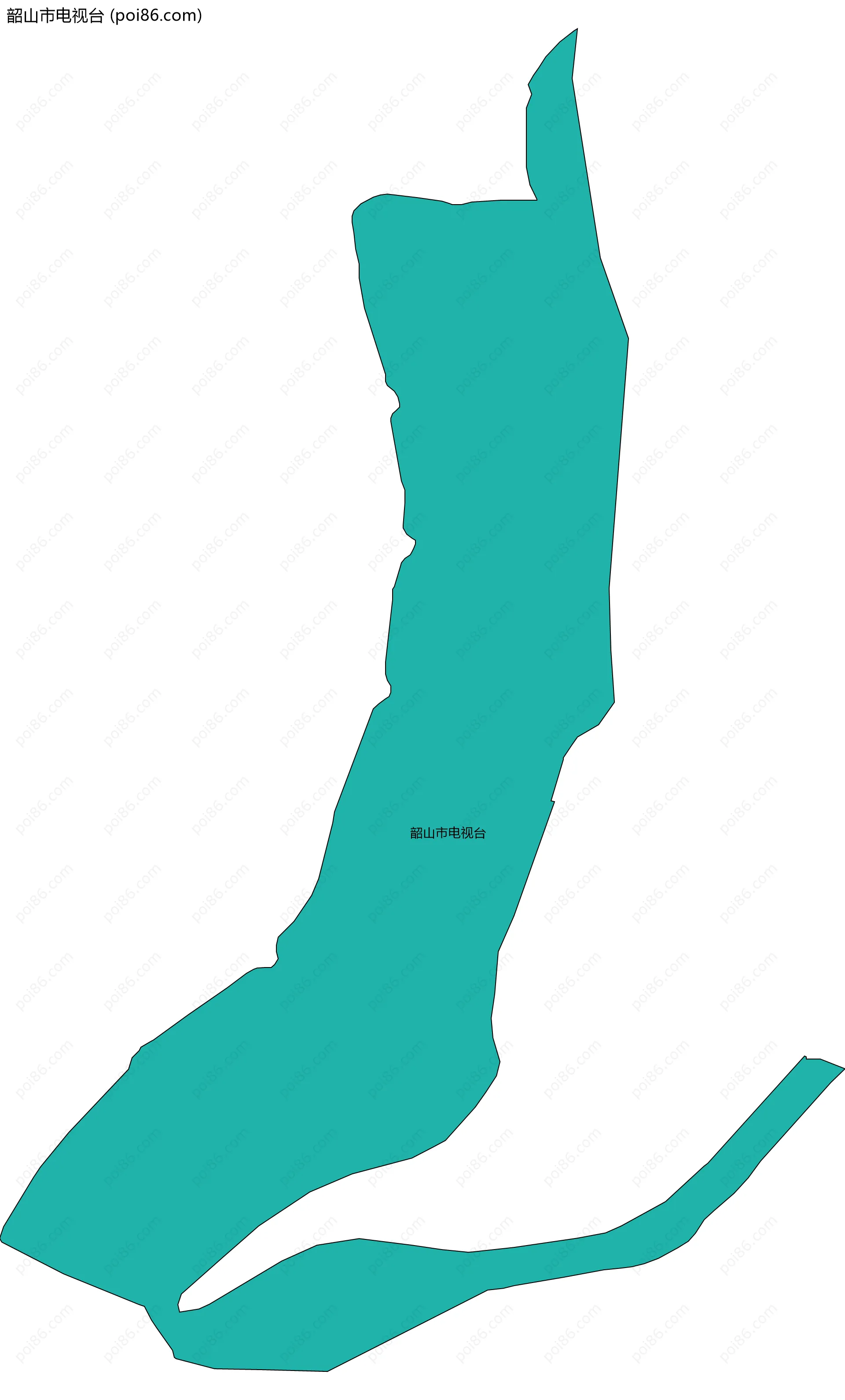 韶山市电视台边界地图