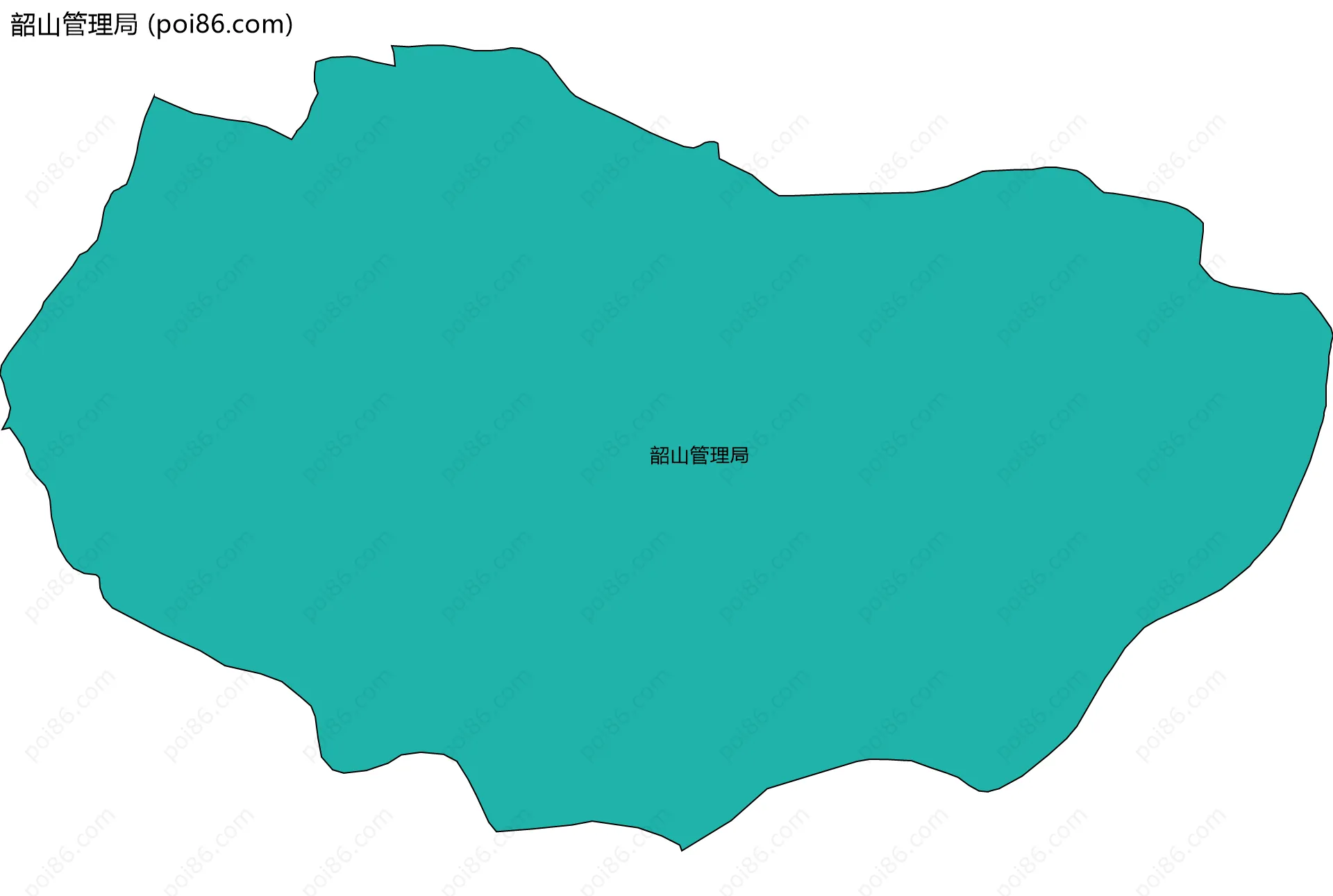 韶山管理局边界地图