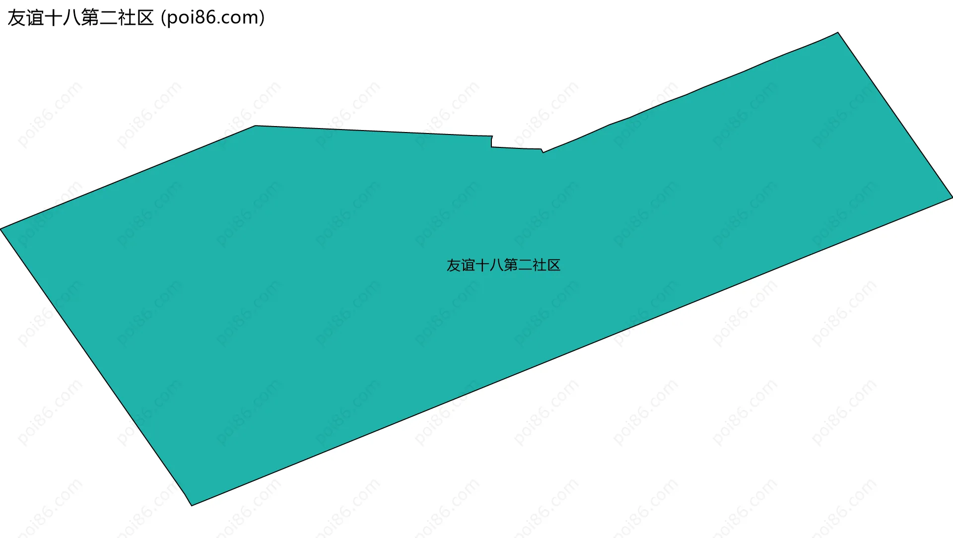 友谊十八第二社区边界地图