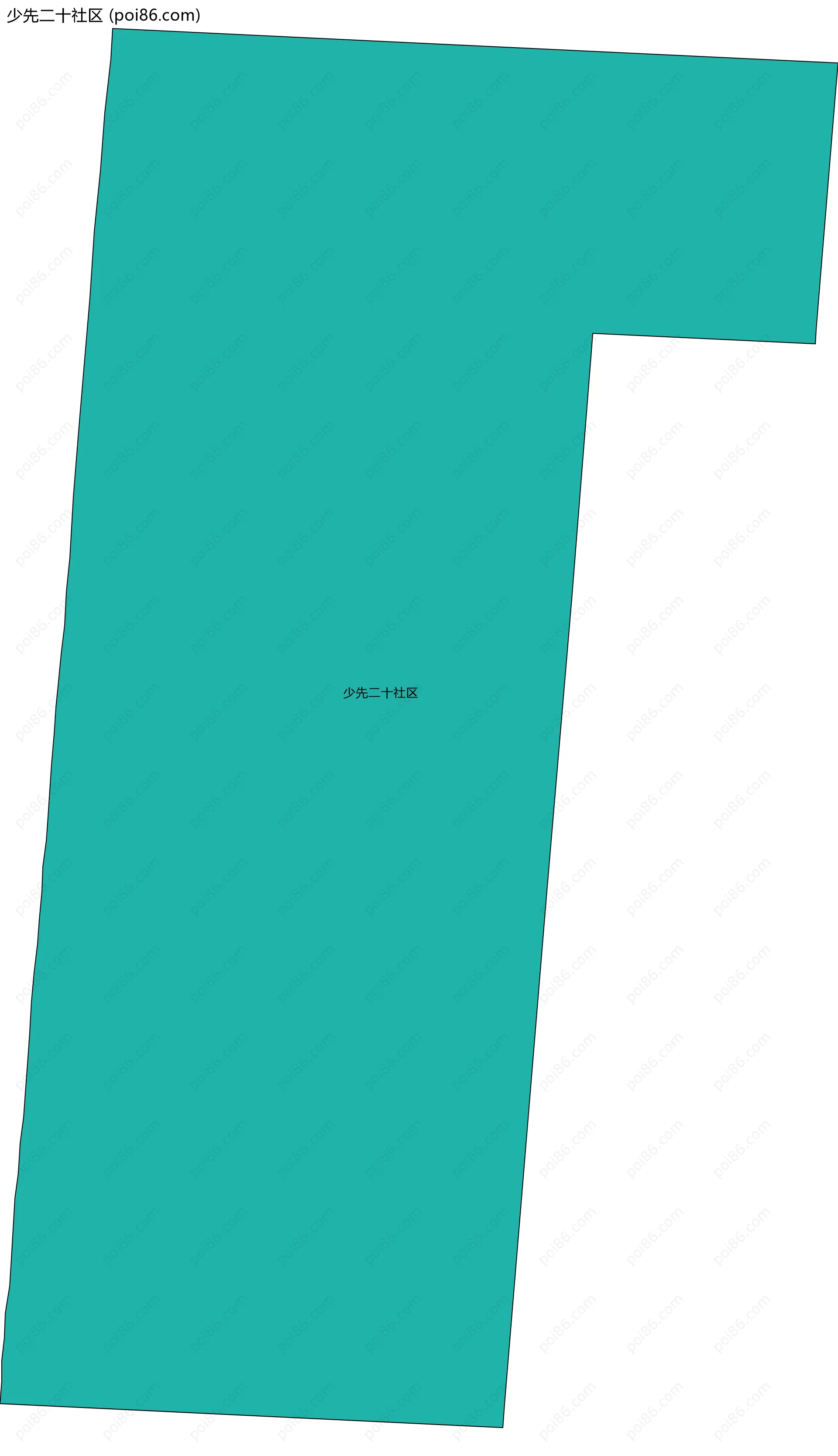 少先二十社区边界地图