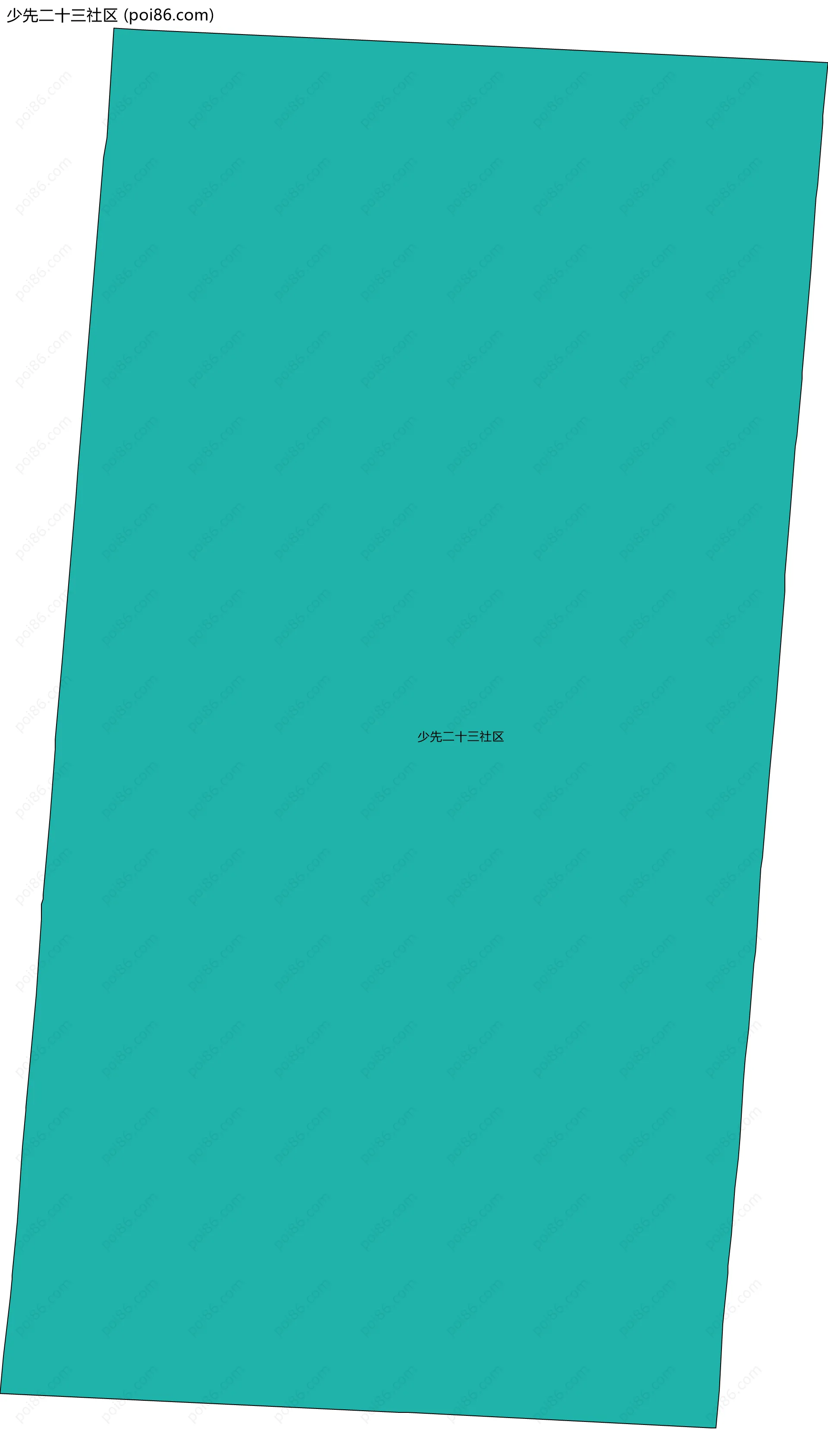 少先二十三社区边界地图