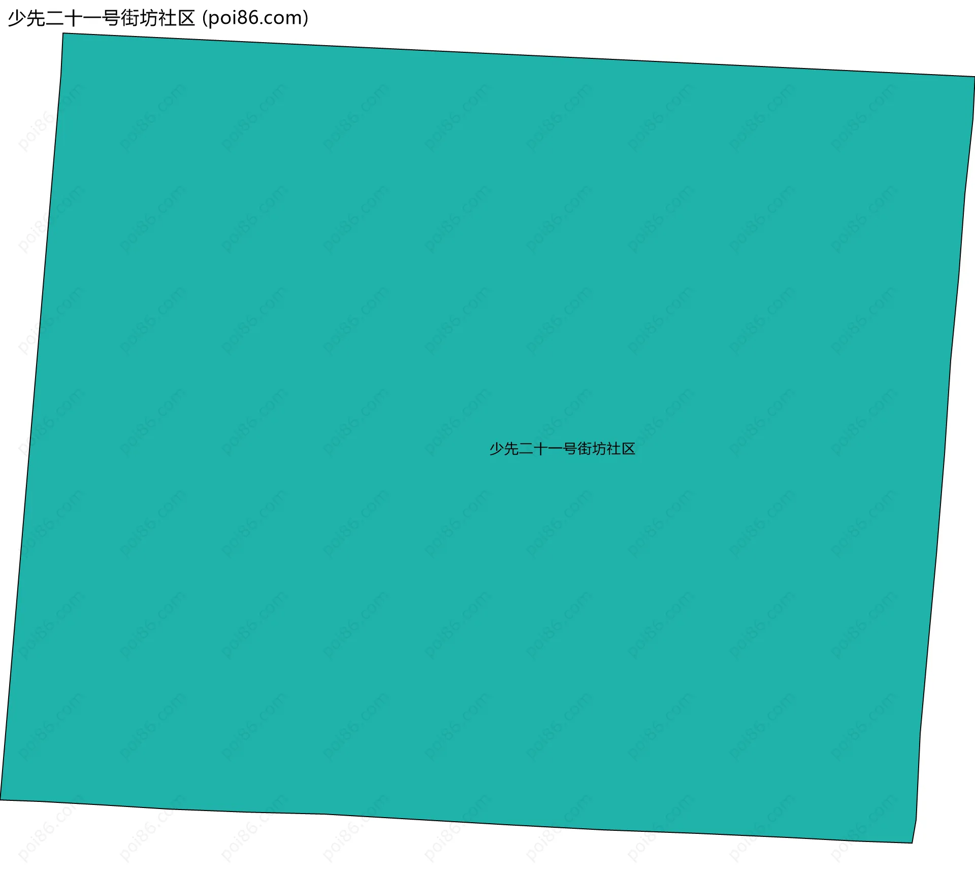 少先二十一号街坊社区边界地图