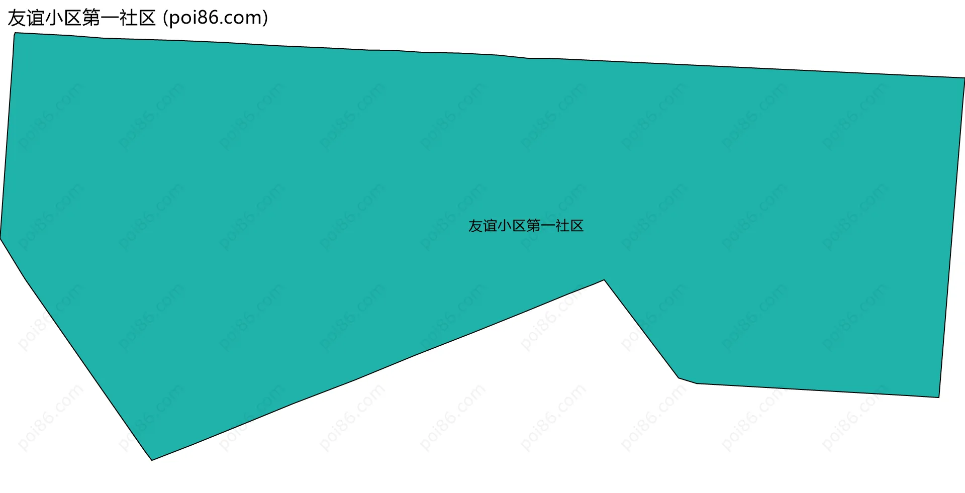 友谊小区第一社区边界地图