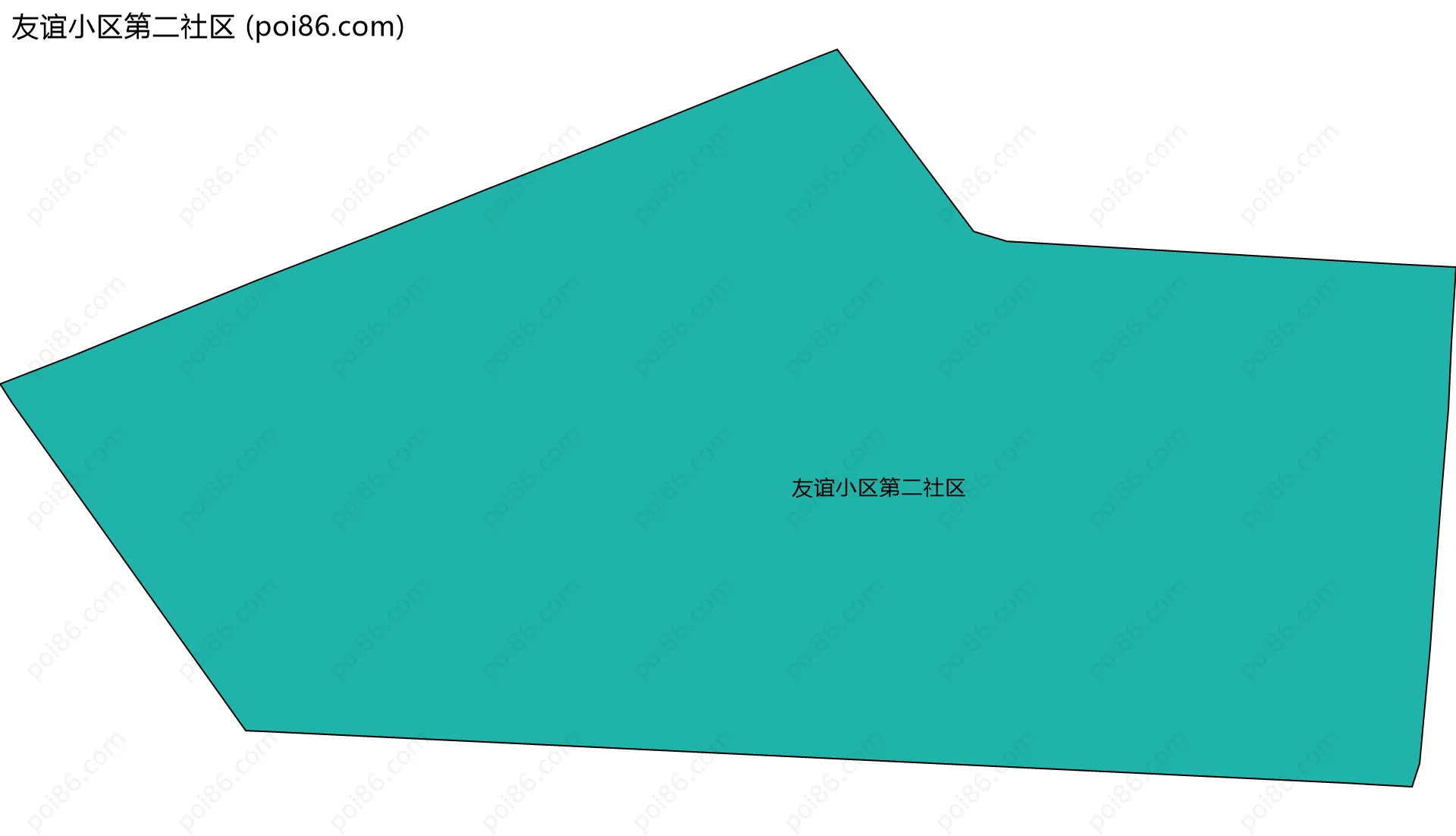 友谊小区第二社区边界地图