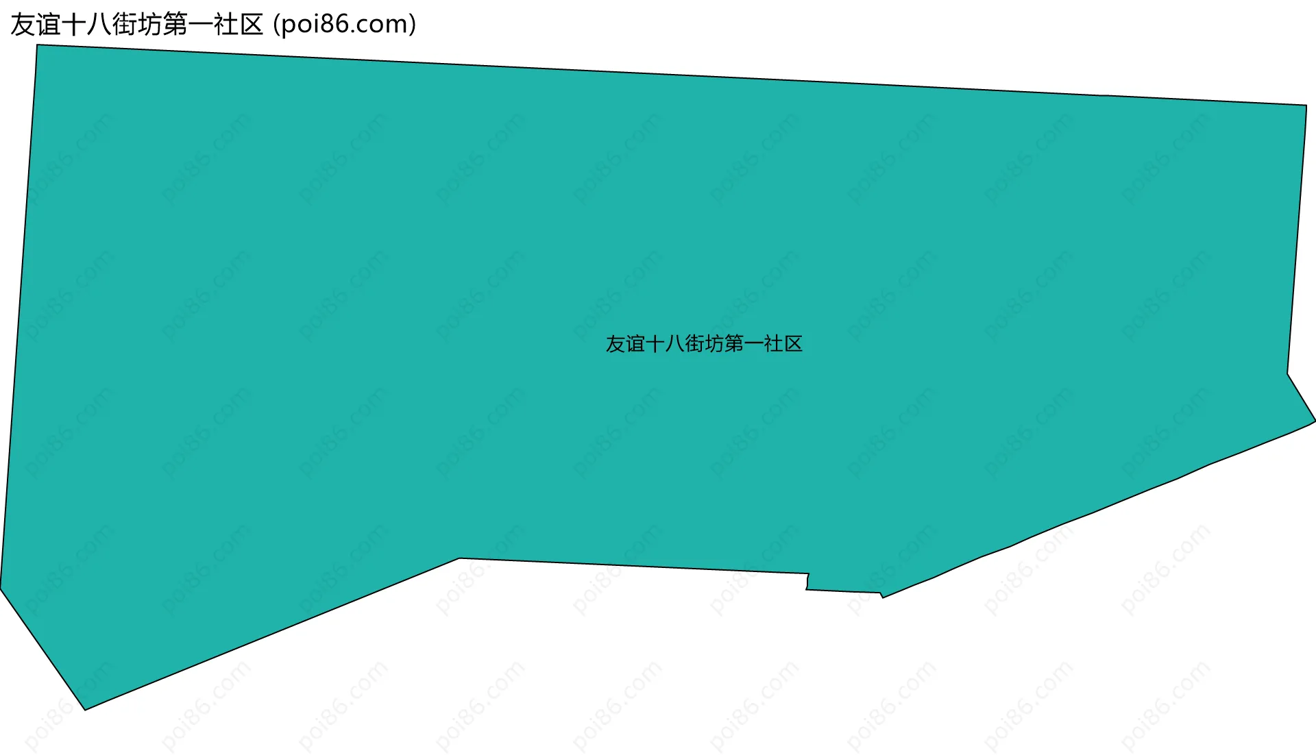 友谊十八街坊第一社区边界地图