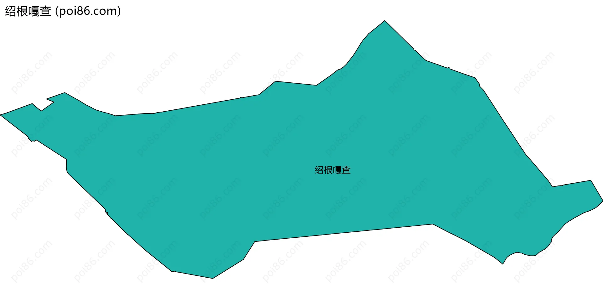 绍根嘎查边界地图