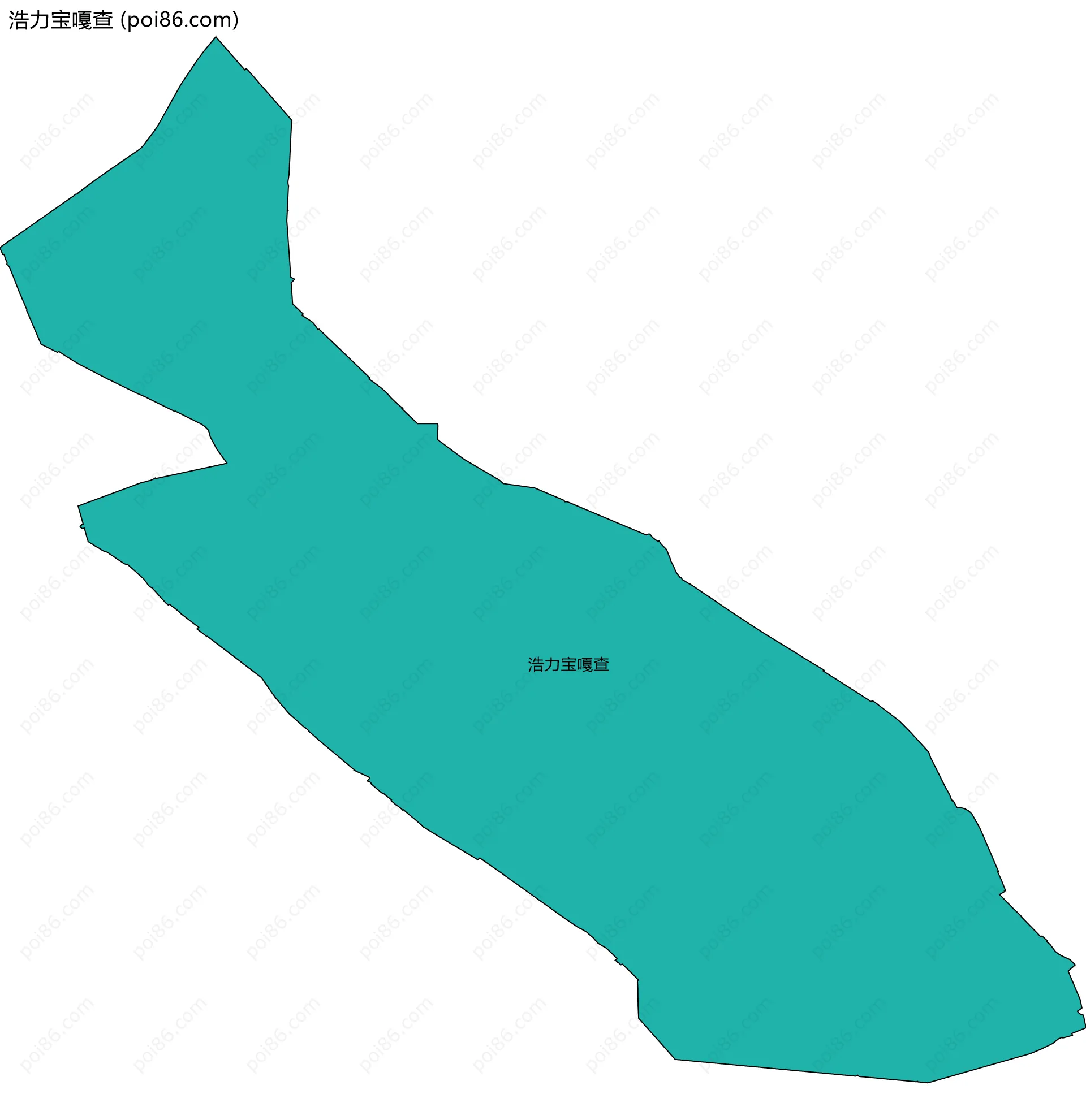 浩力宝嘎查边界地图