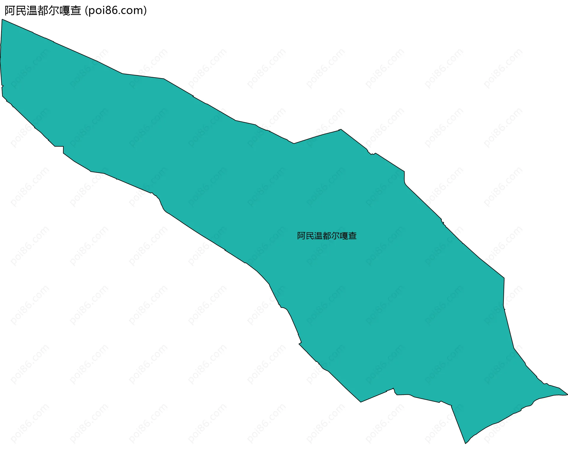 阿民温都尔嘎查边界地图