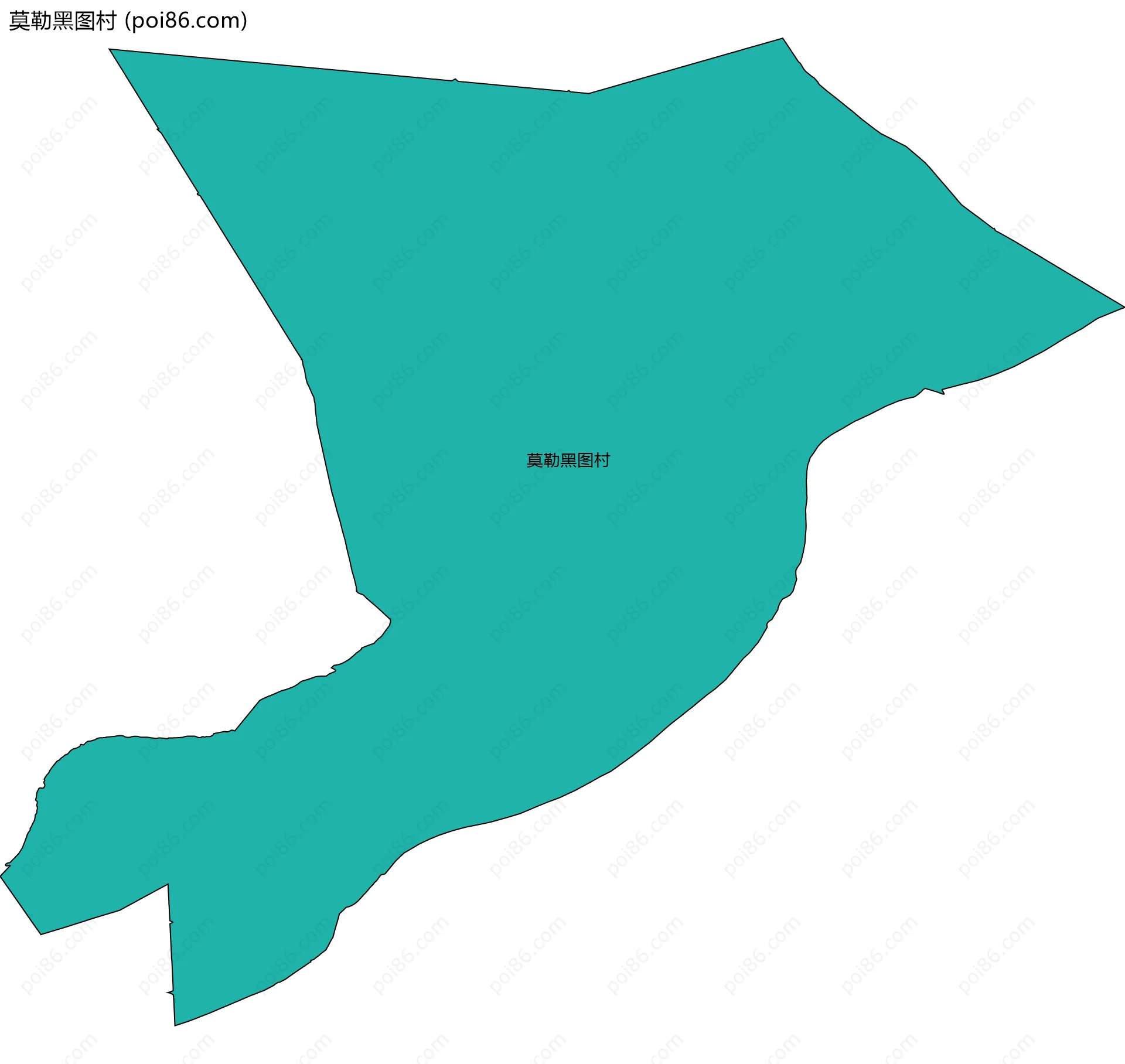 莫勒黑图村边界地图