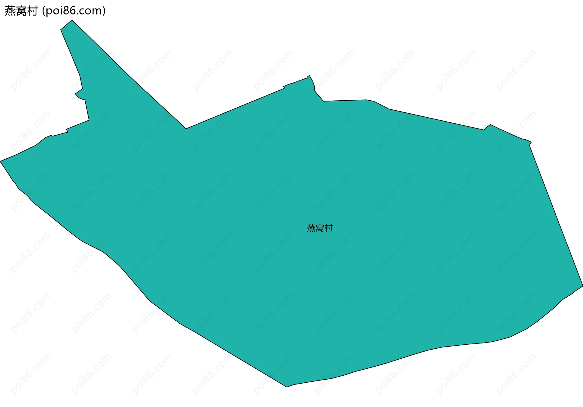 燕窝村边界地图