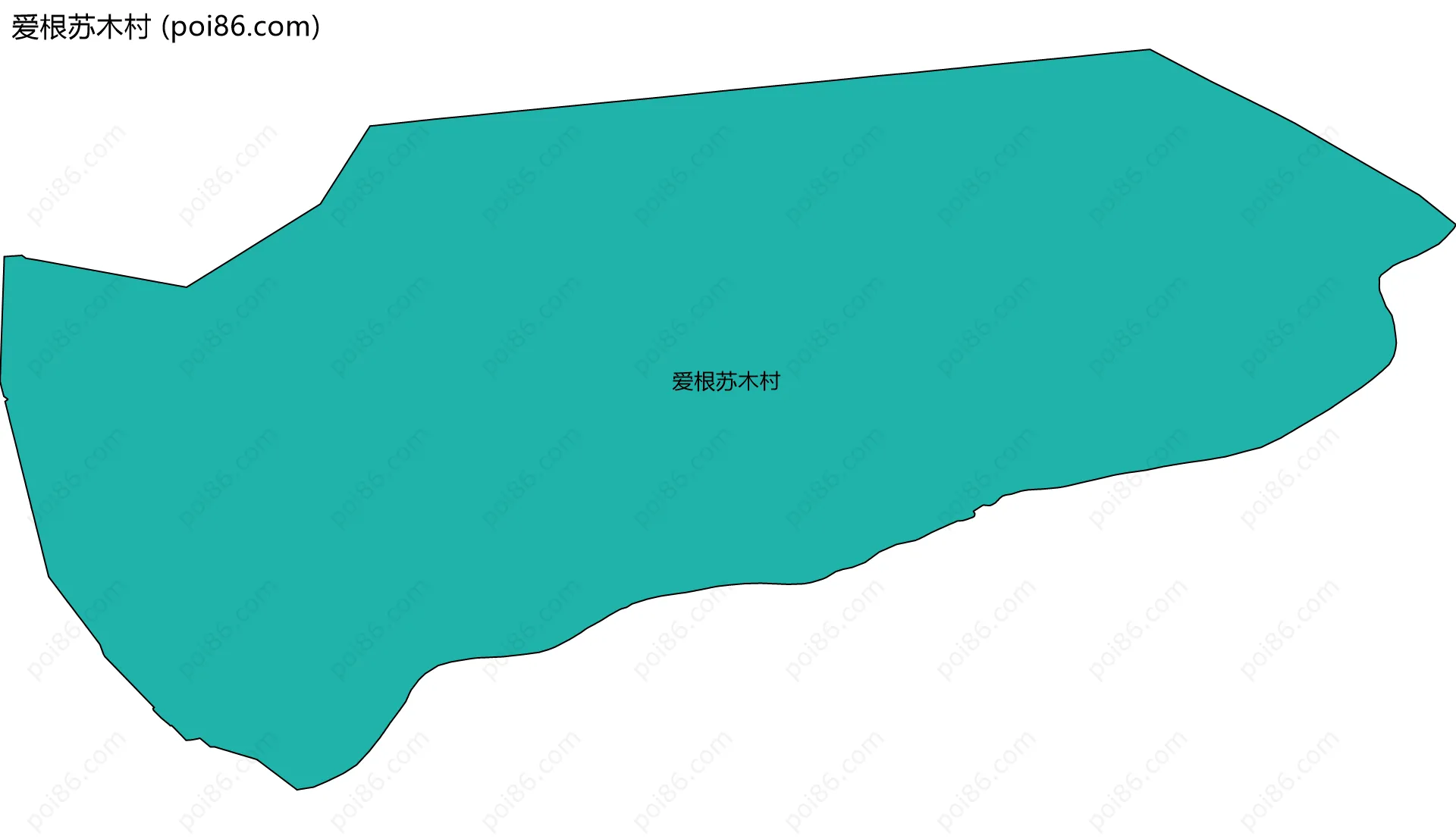 爱根苏木村边界地图