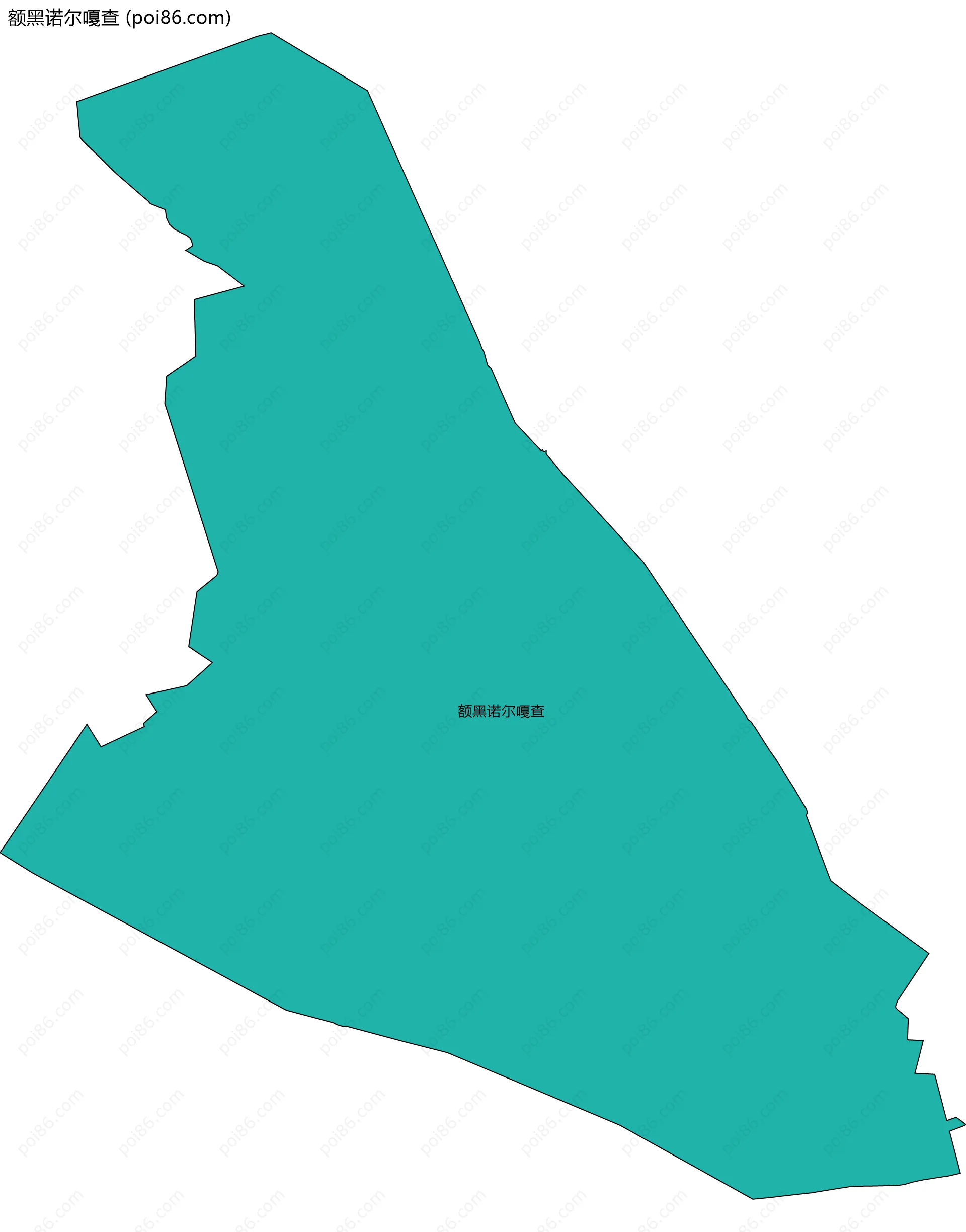 额黑诺尔嘎查边界地图