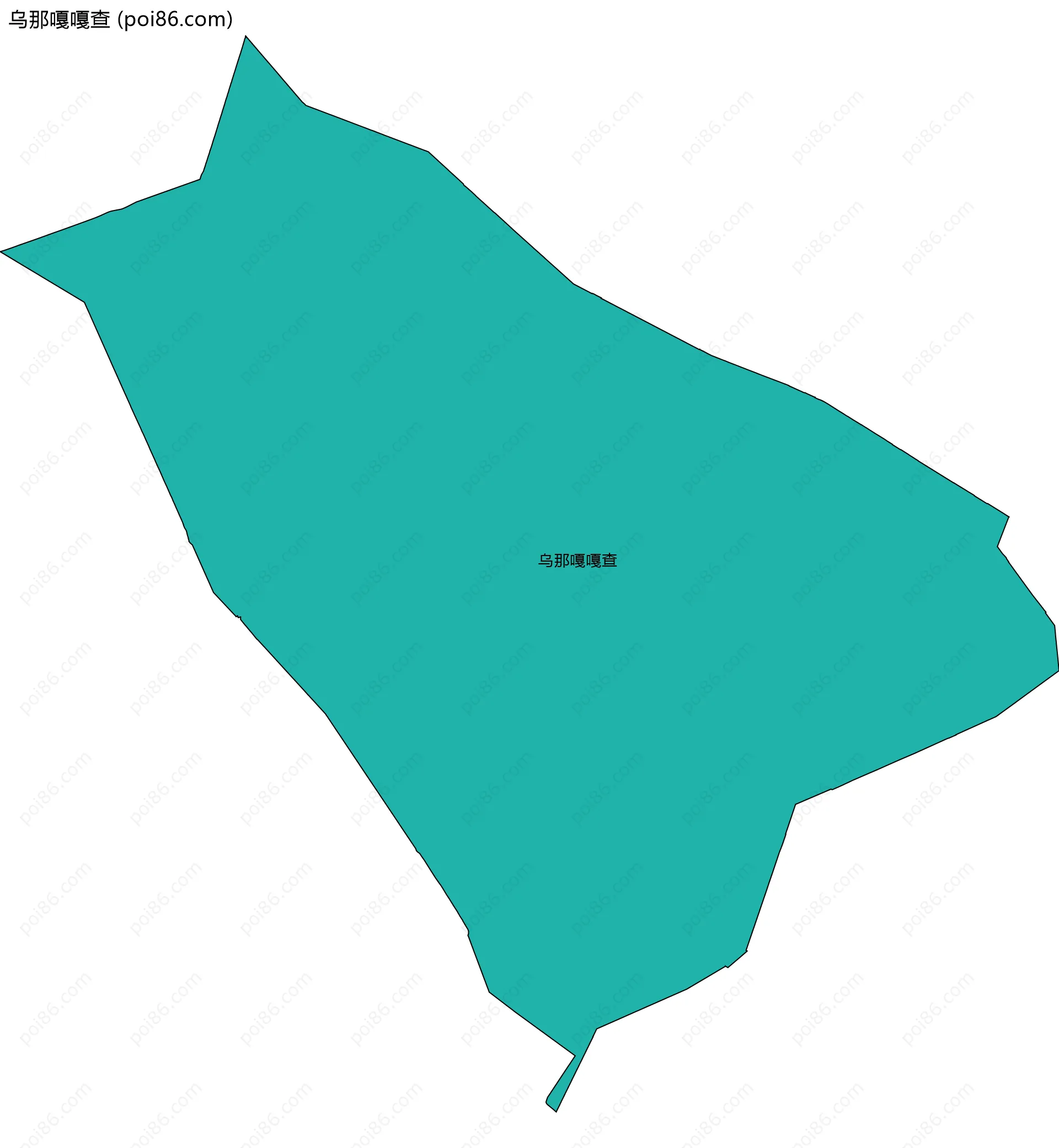 乌那嘎嘎查边界地图