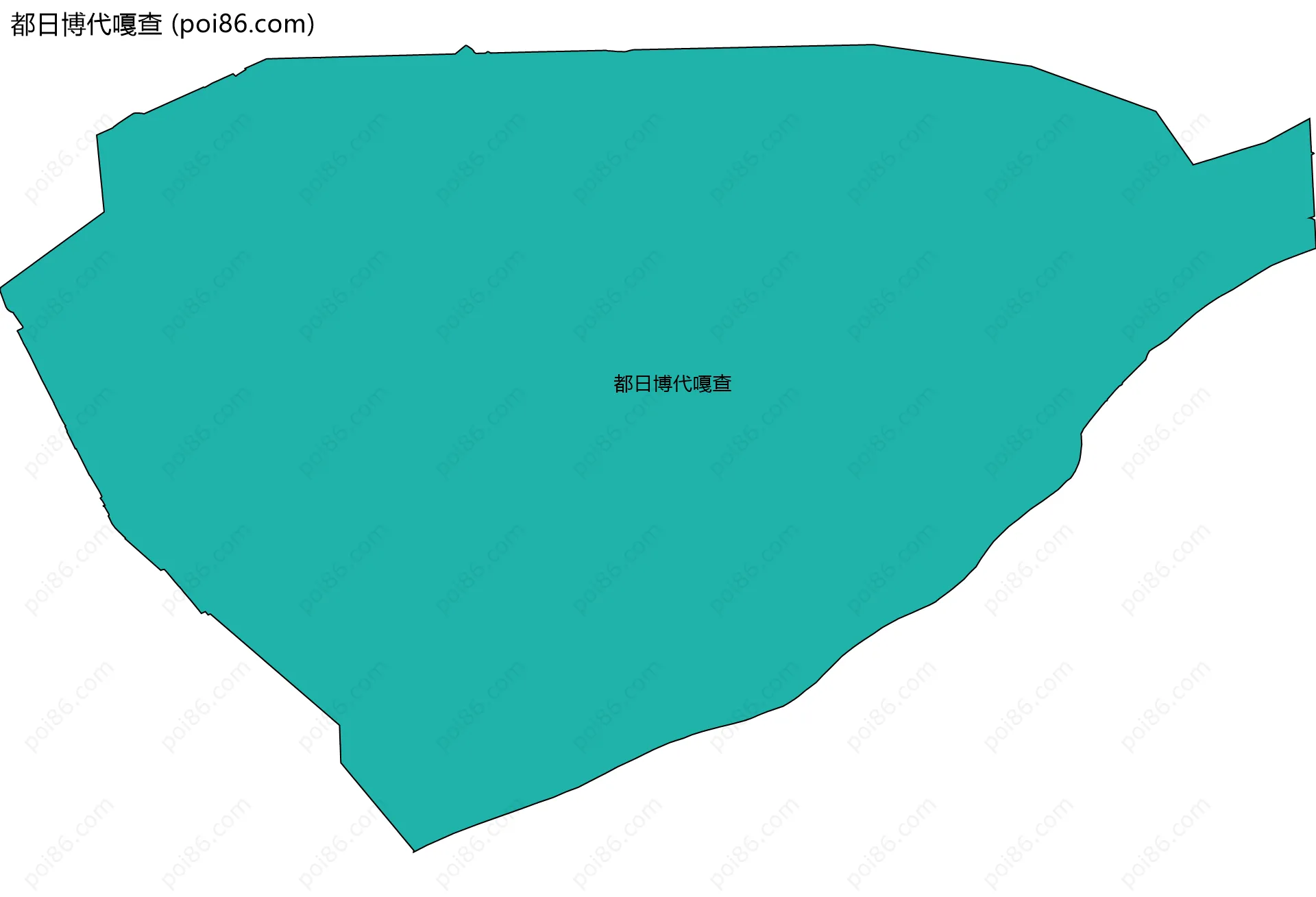 都日博代嘎查边界地图