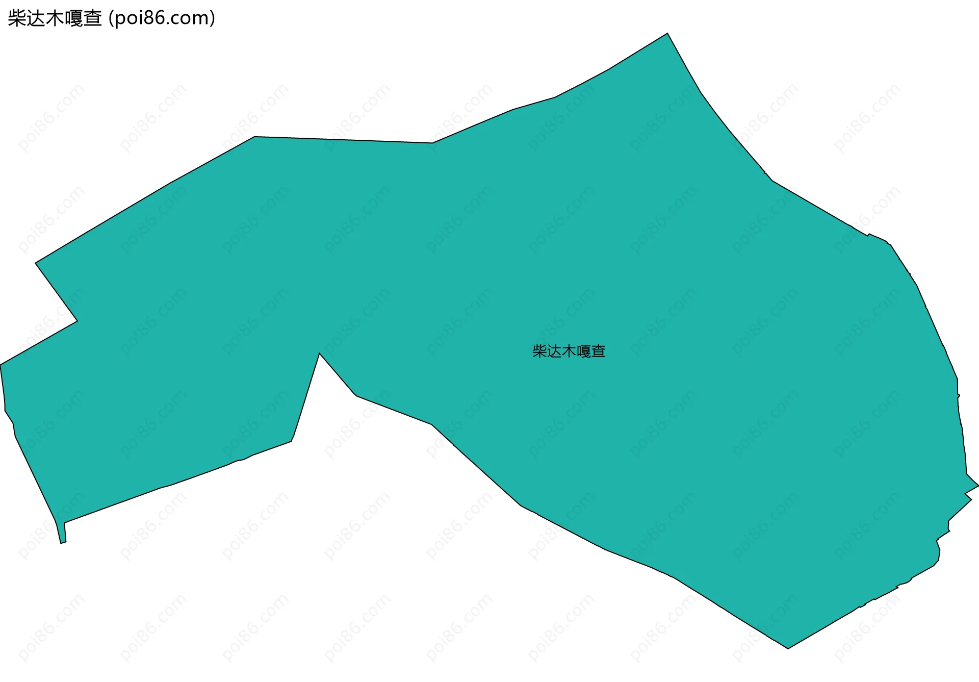 柴达木嘎查边界地图