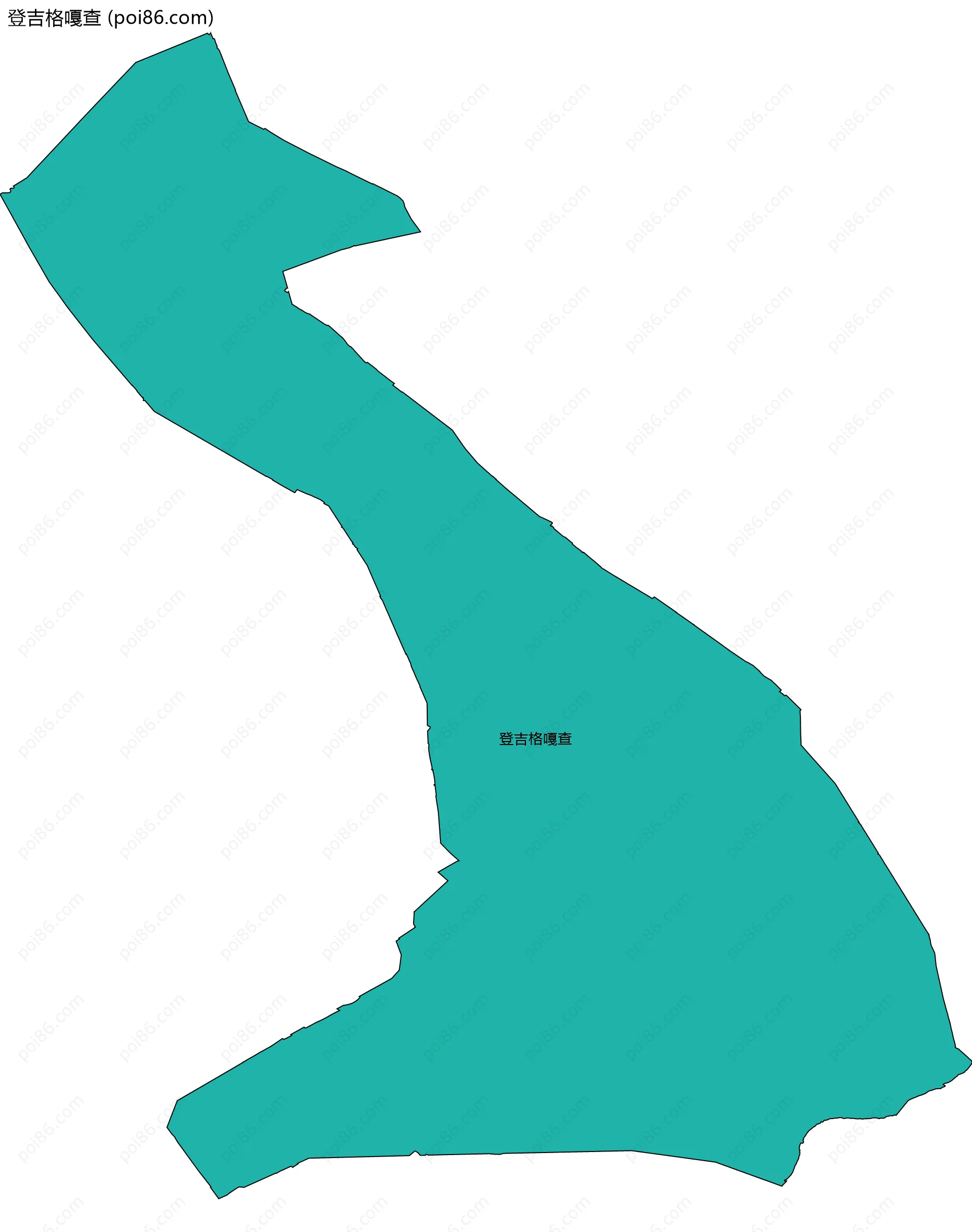 登吉格嘎查边界地图