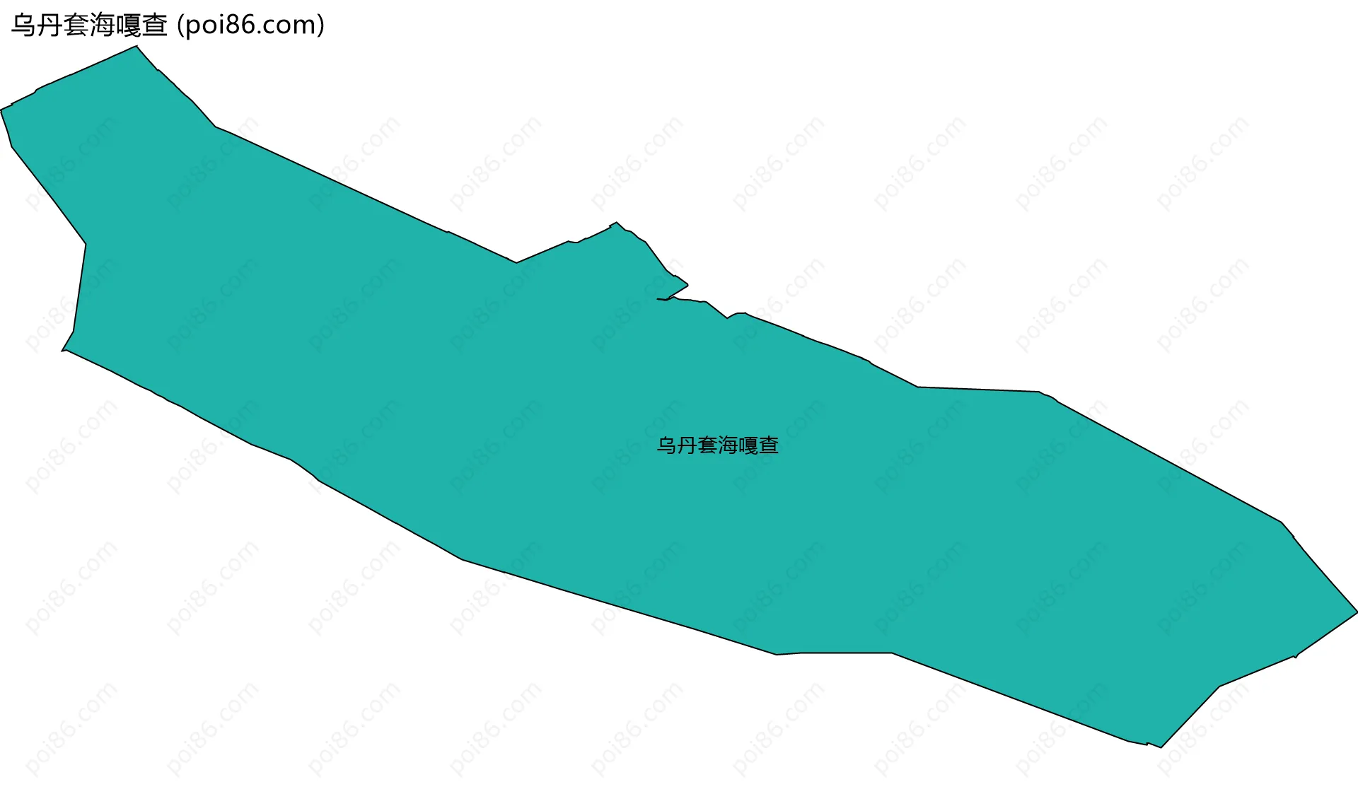 乌丹套海嘎查边界地图