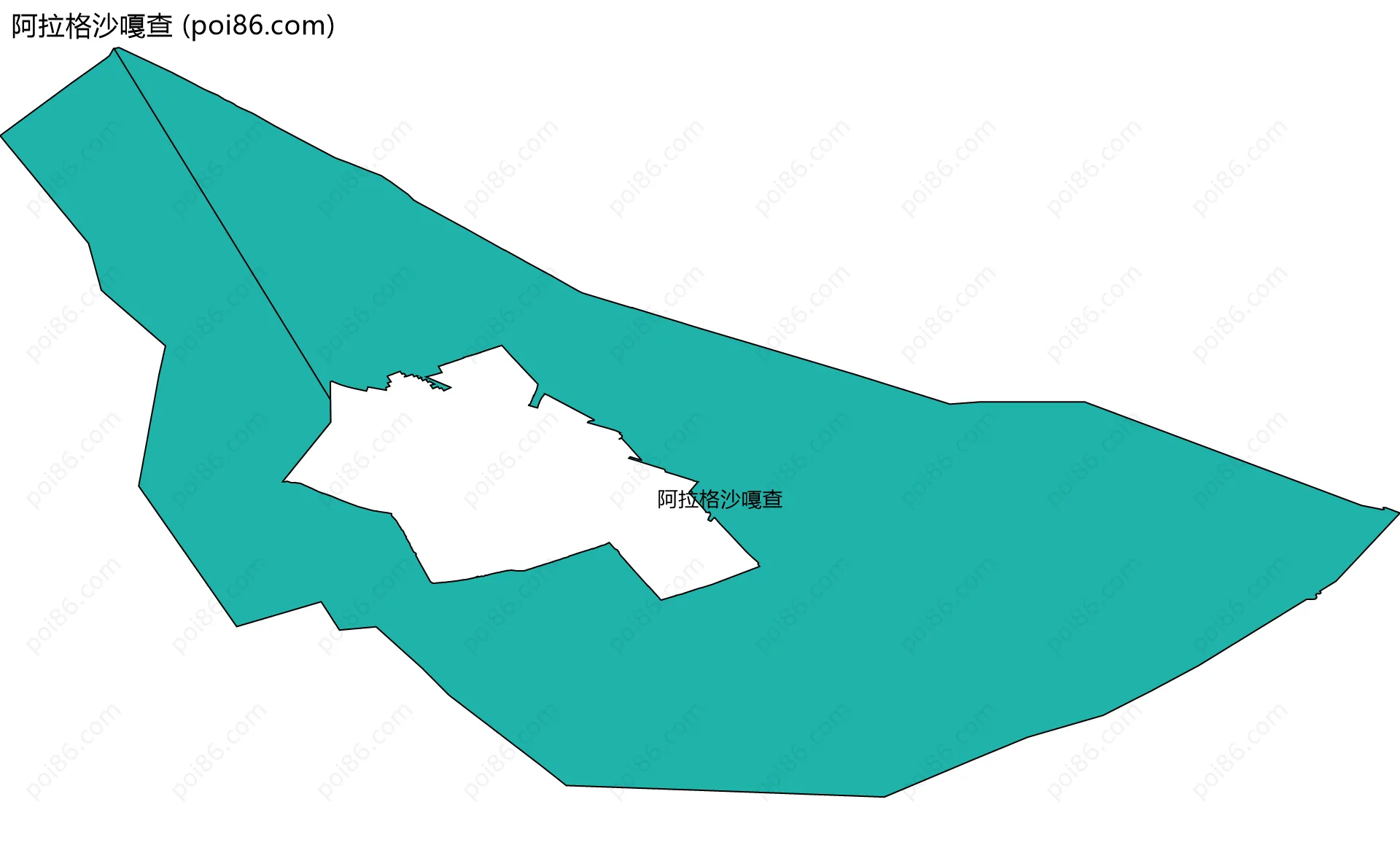阿拉格沙嘎查边界地图
