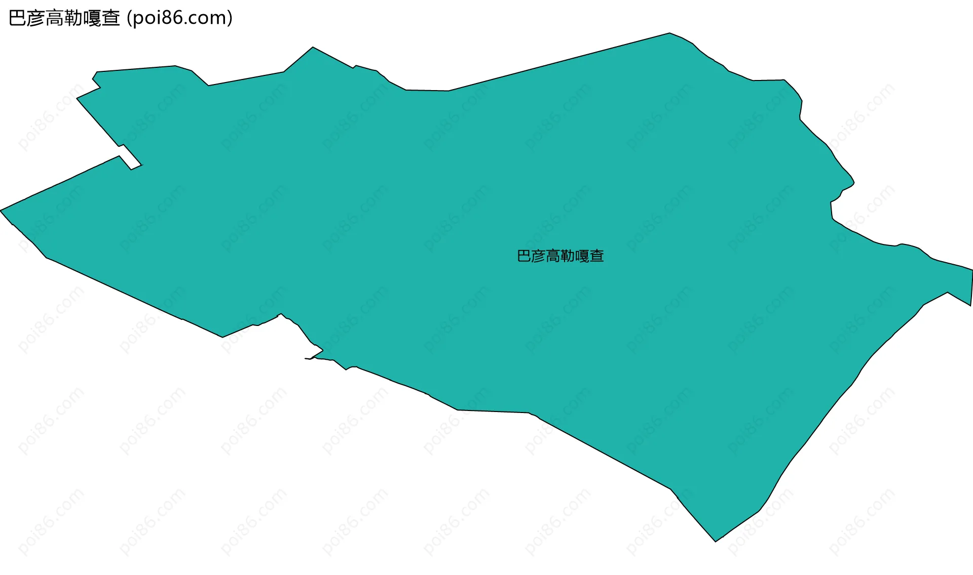 巴彦高勒嘎查边界地图
