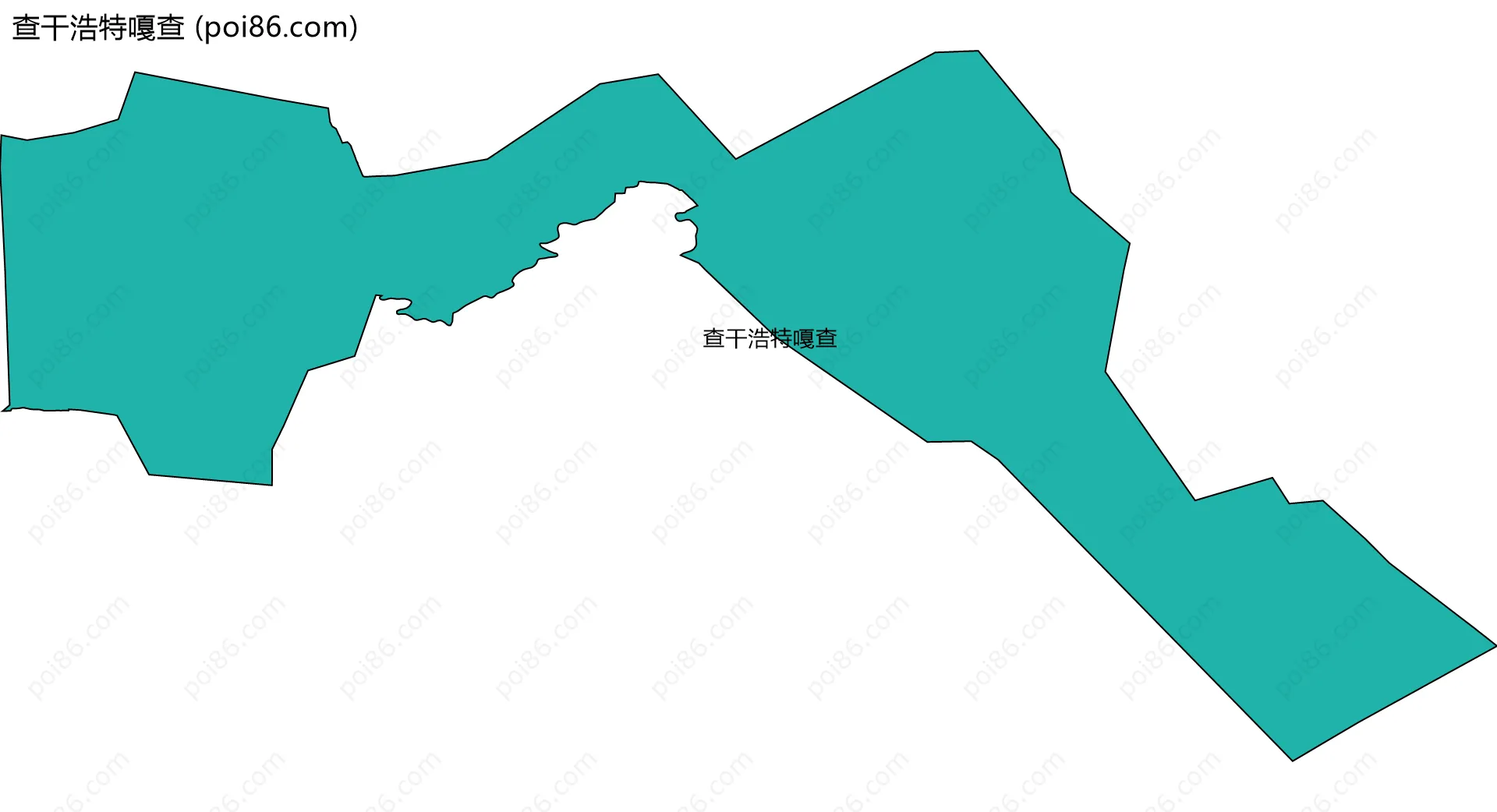 查干浩特嘎查边界地图