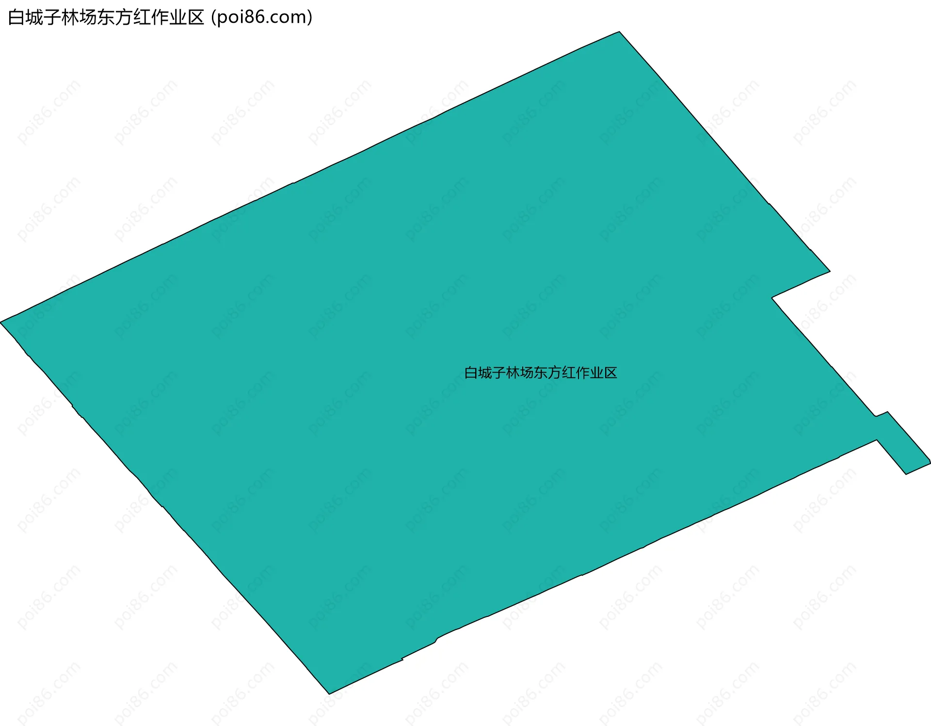 白城子林场东方红作业区边界地图
