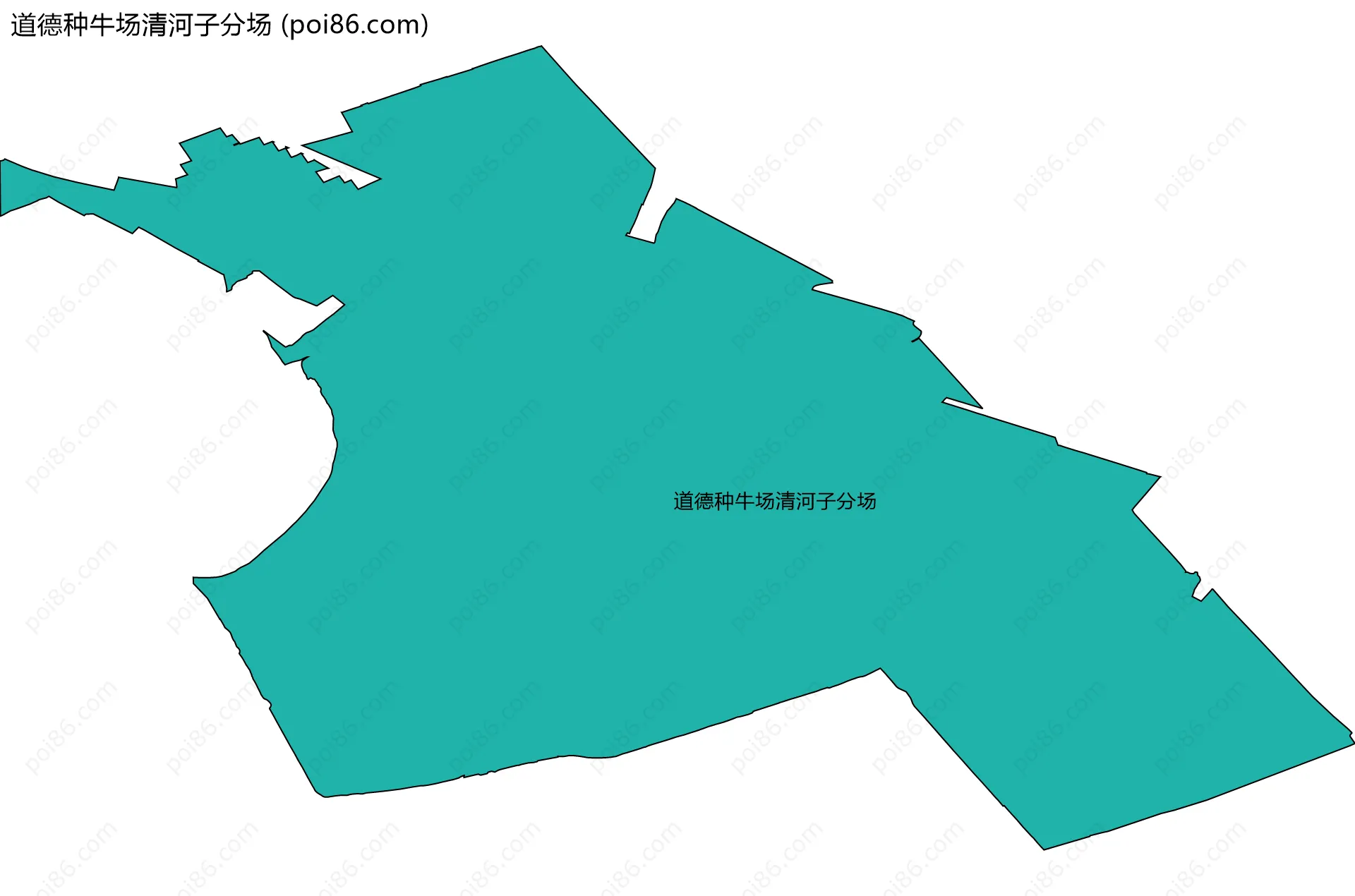 道德种牛场清河子分场边界地图