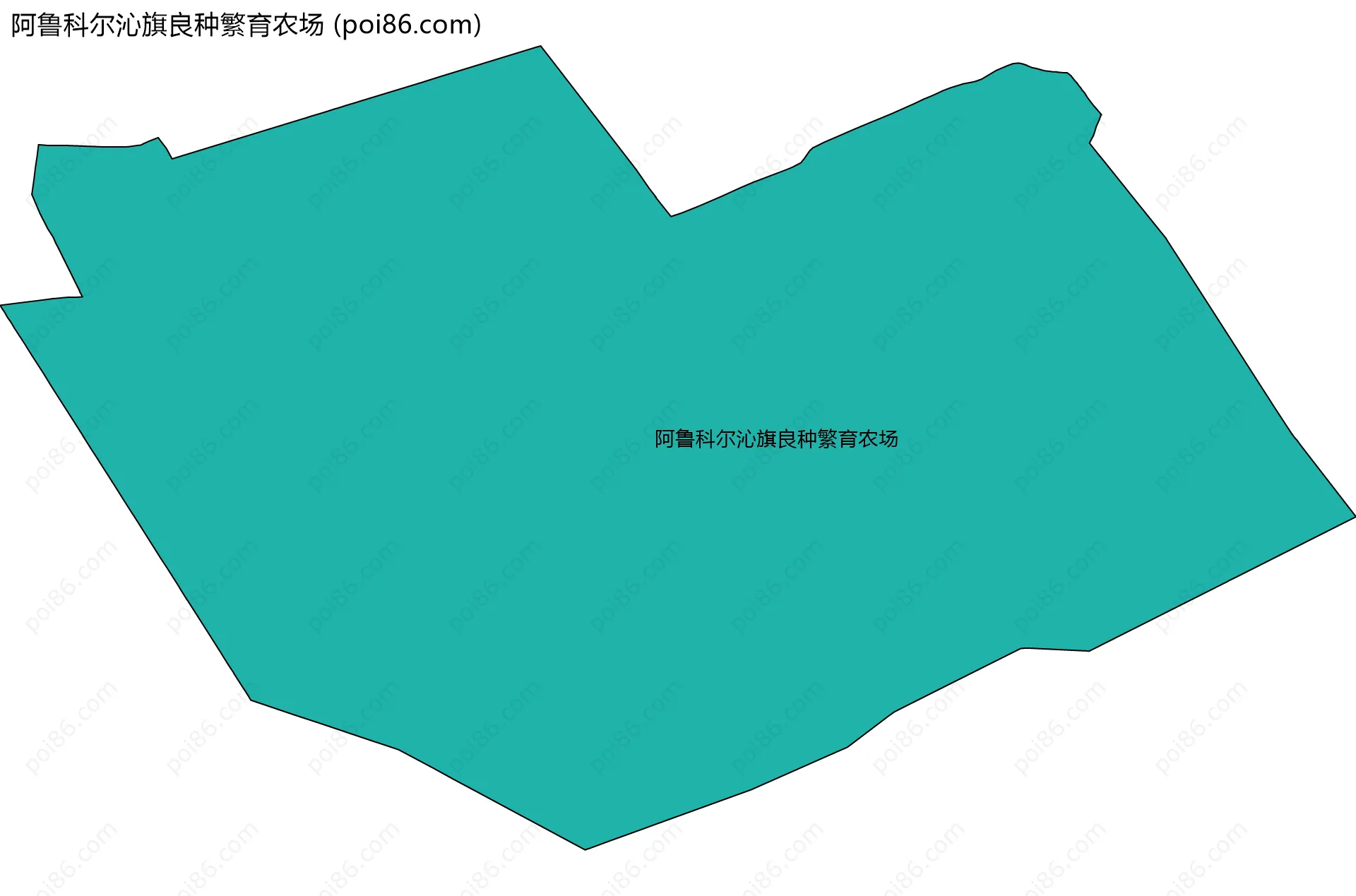 阿鲁科尔沁旗良种繁育农场边界地图