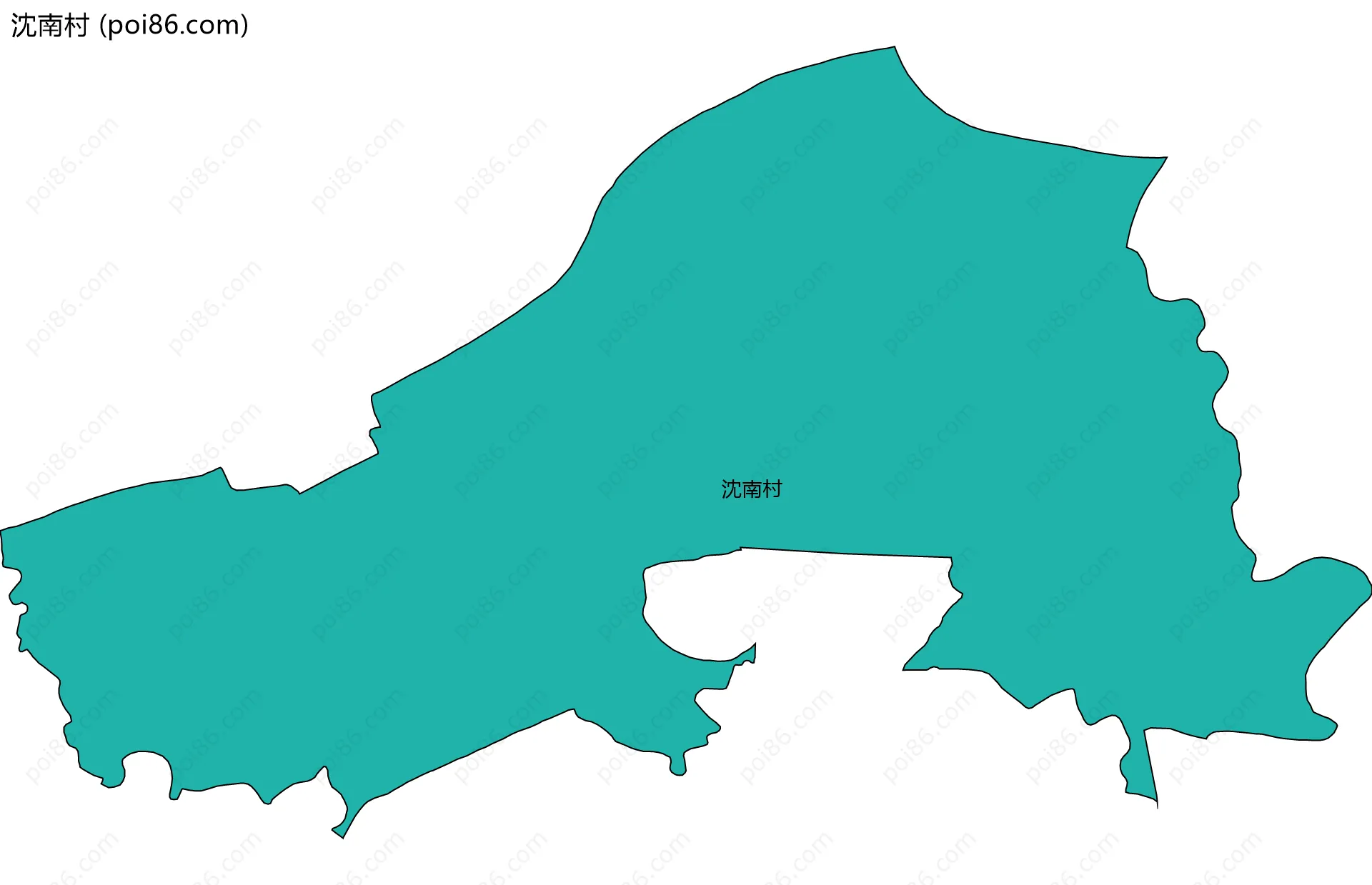 沈南村边界地图