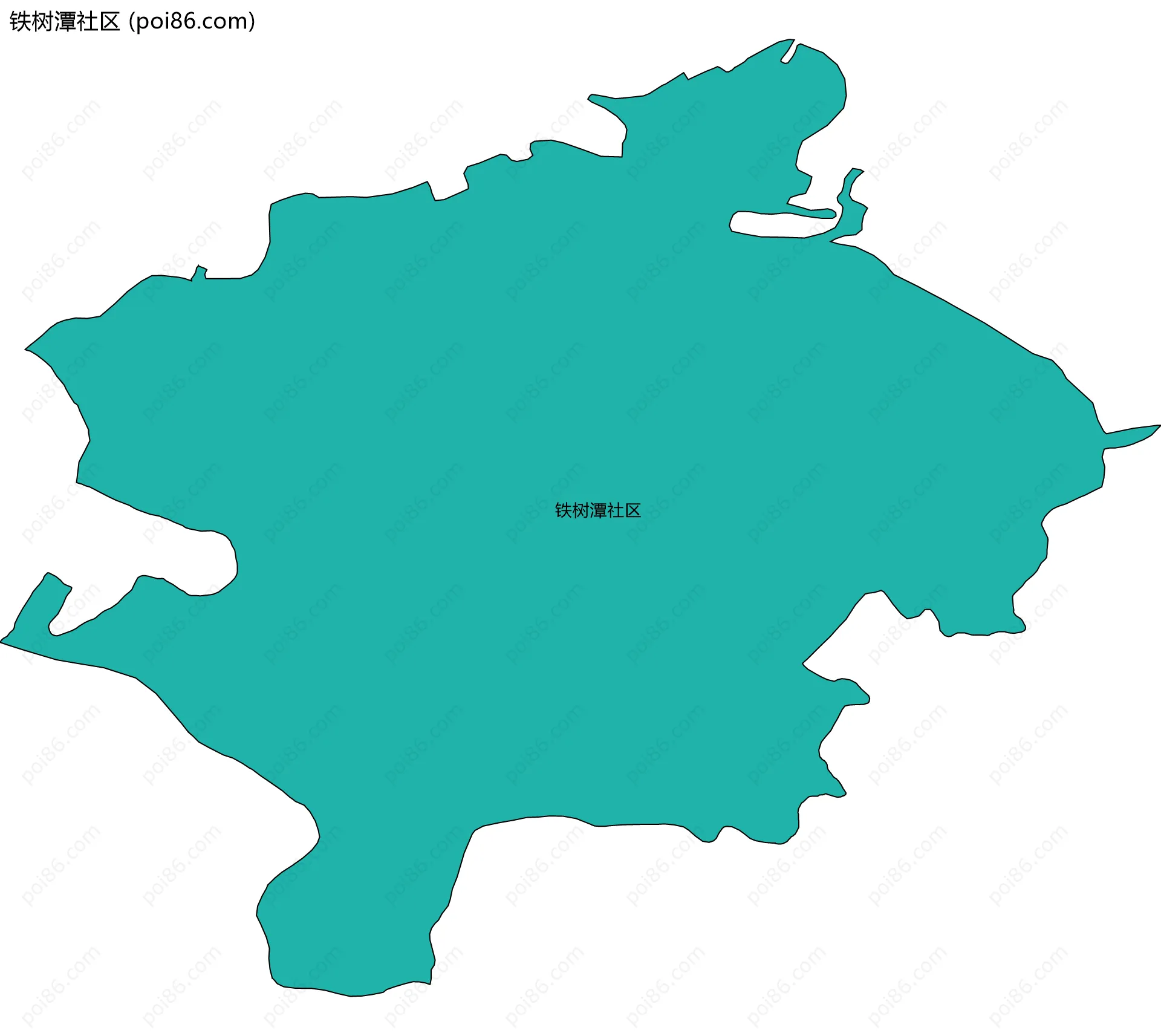 铁树潭社区边界地图