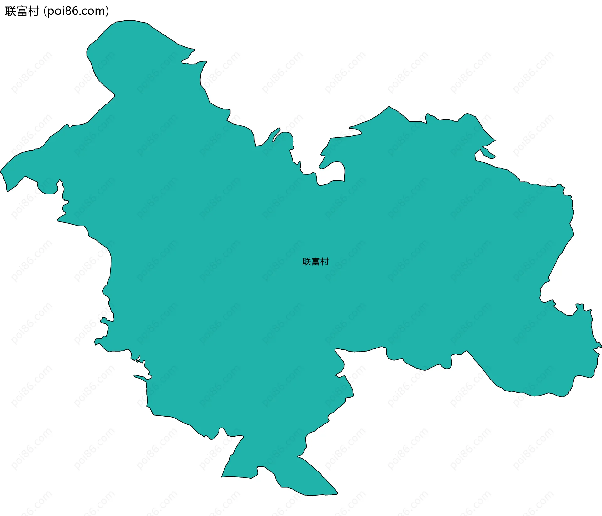 联富村边界地图