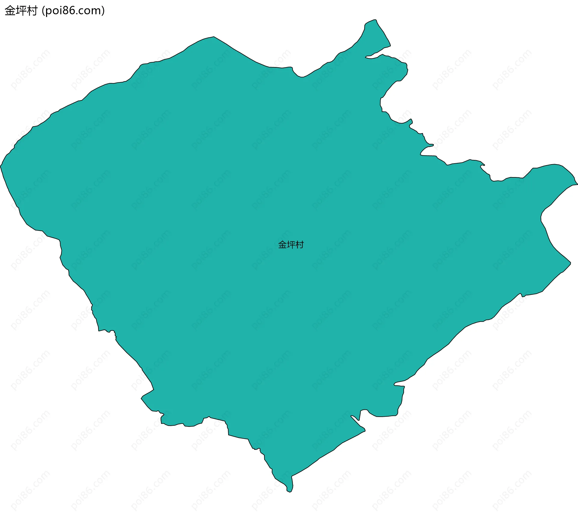 金坪村边界地图