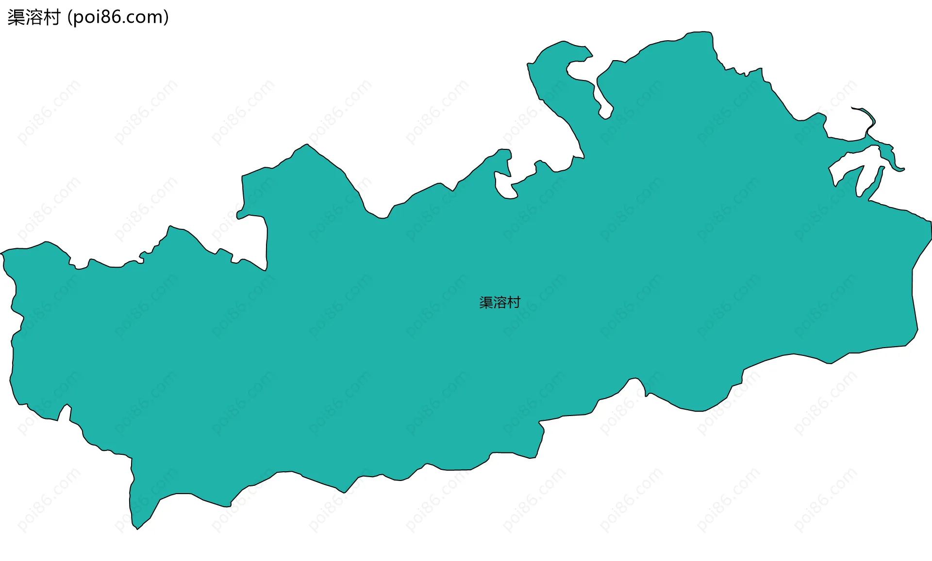 渠溶村边界地图