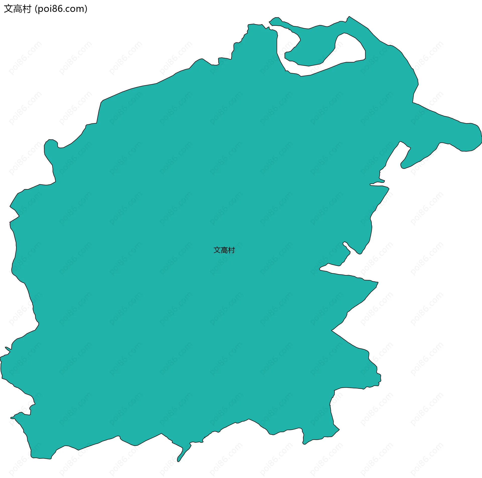 文高村边界地图